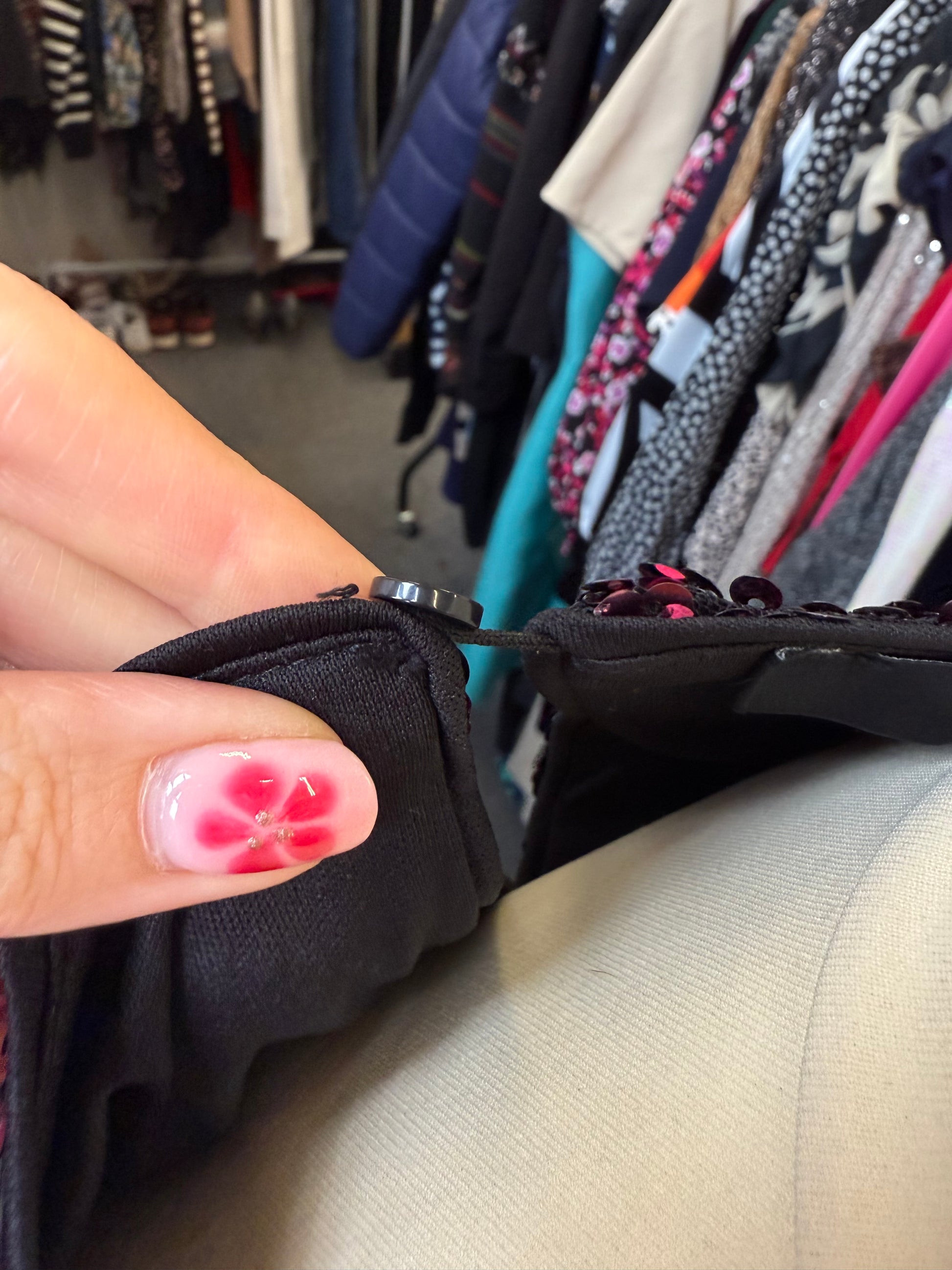 Very pink sequin mini dress