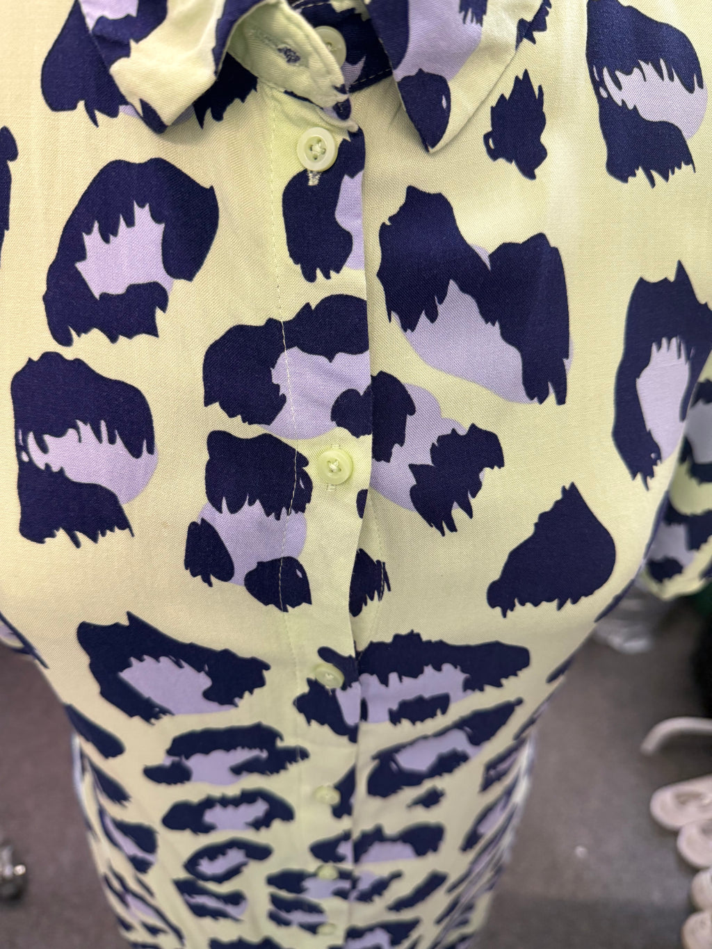 JDY animal print belted shirt dress