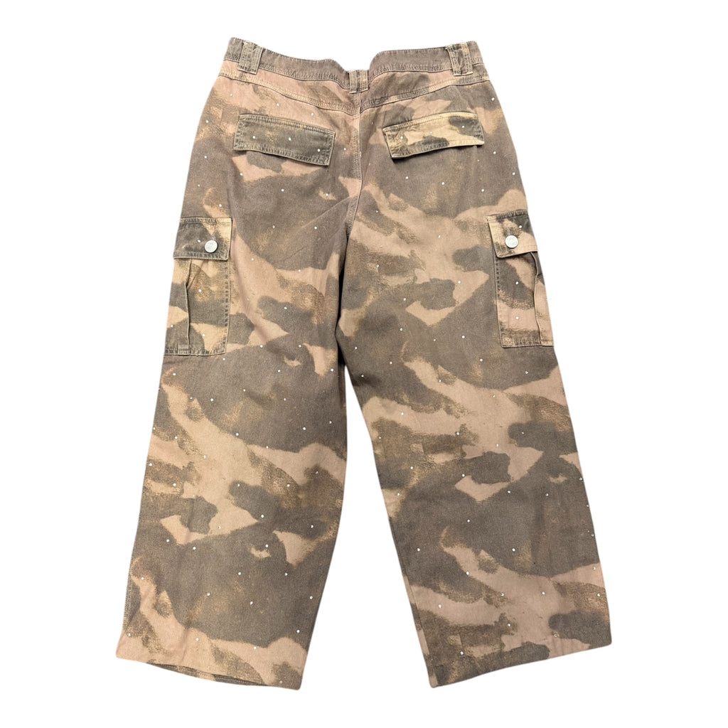 River Island camouflage gem details cargos