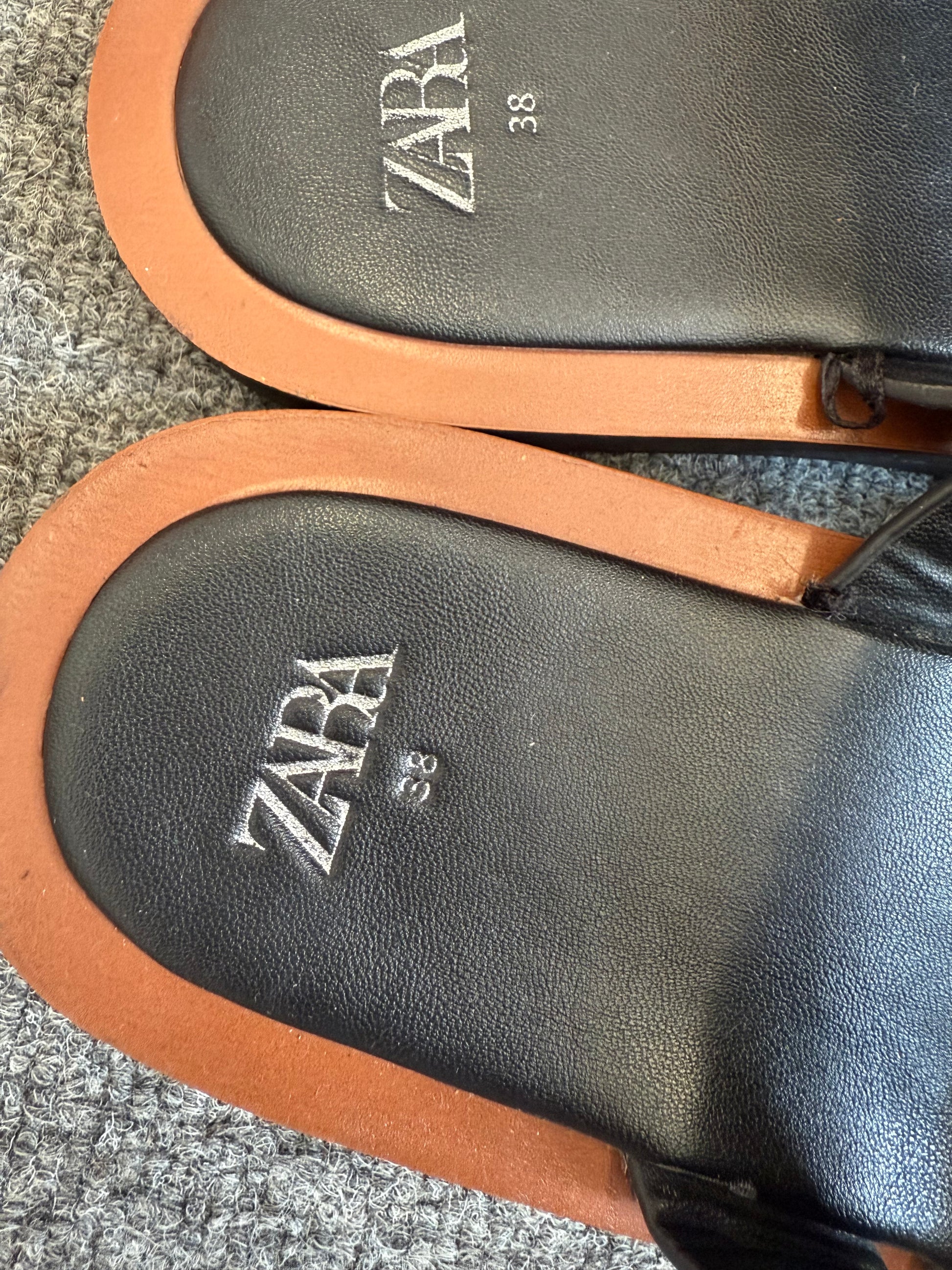Zara black sandals