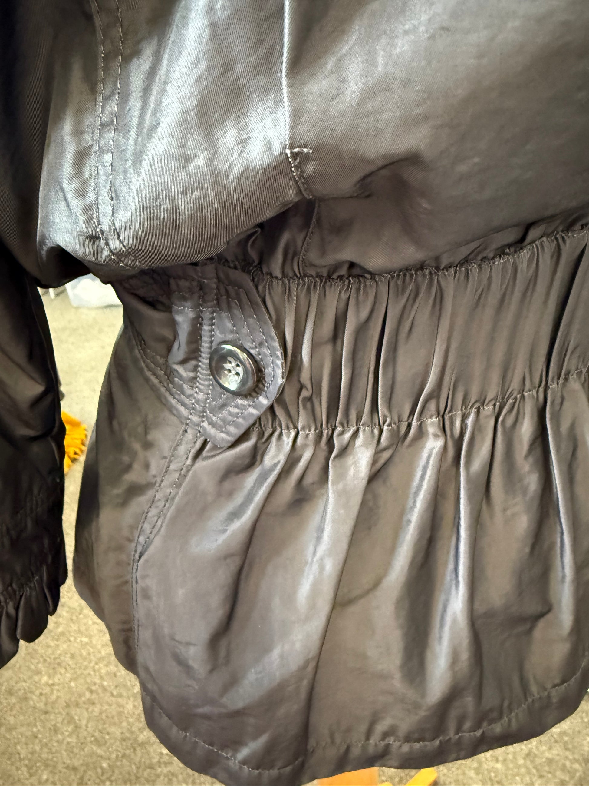 Betty Jackson belted frill detail coat