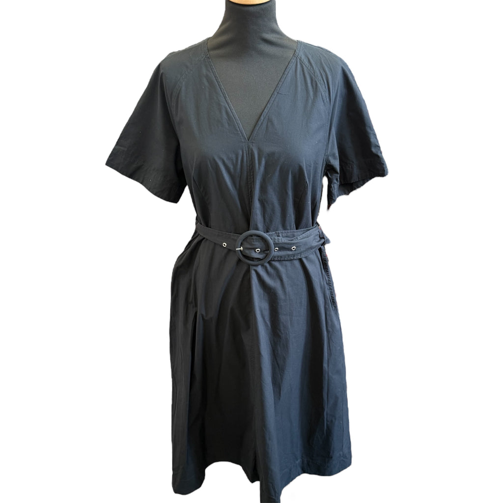 Warehouse belted midi dress