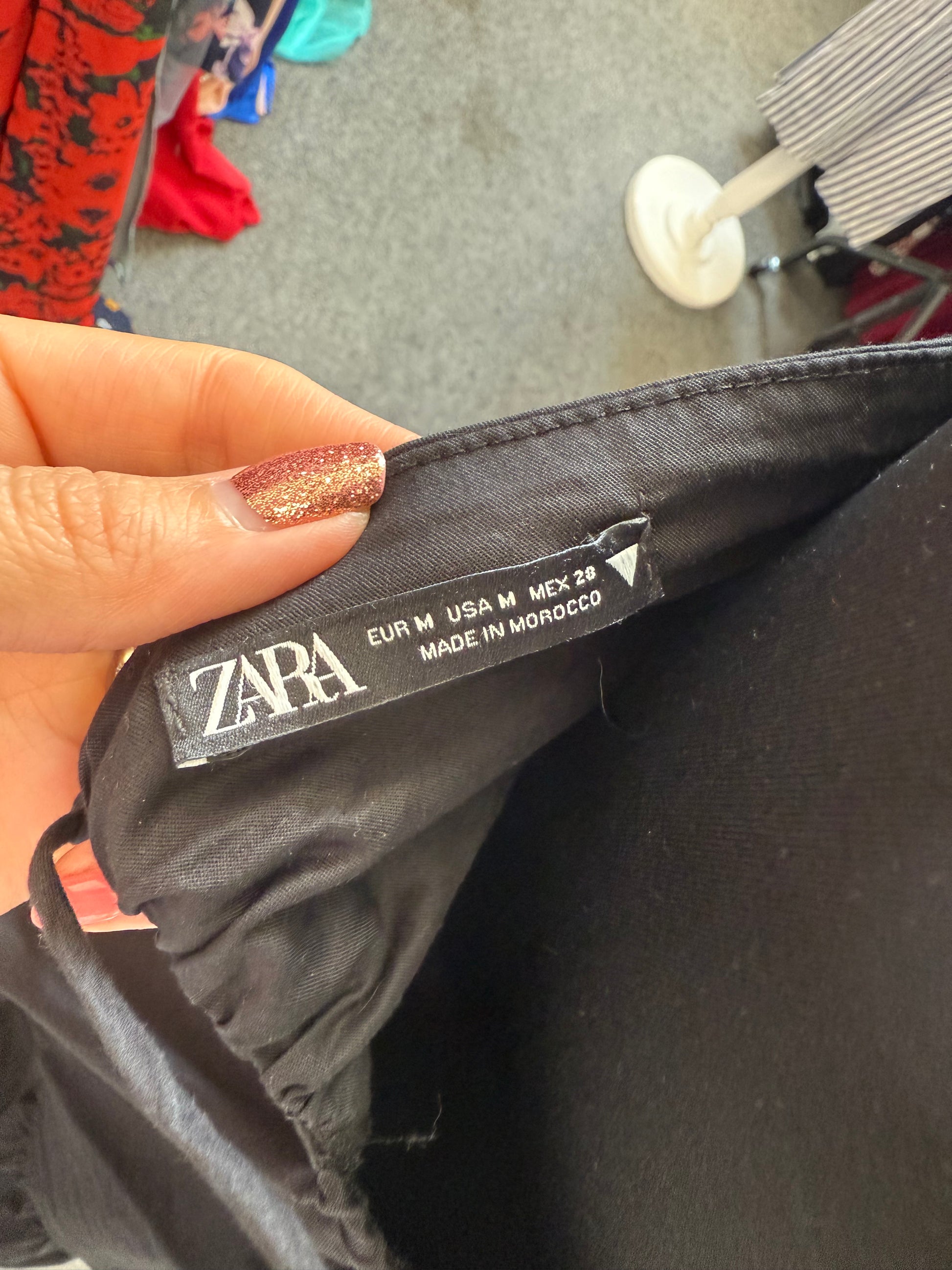 Zara strappy tier longline top