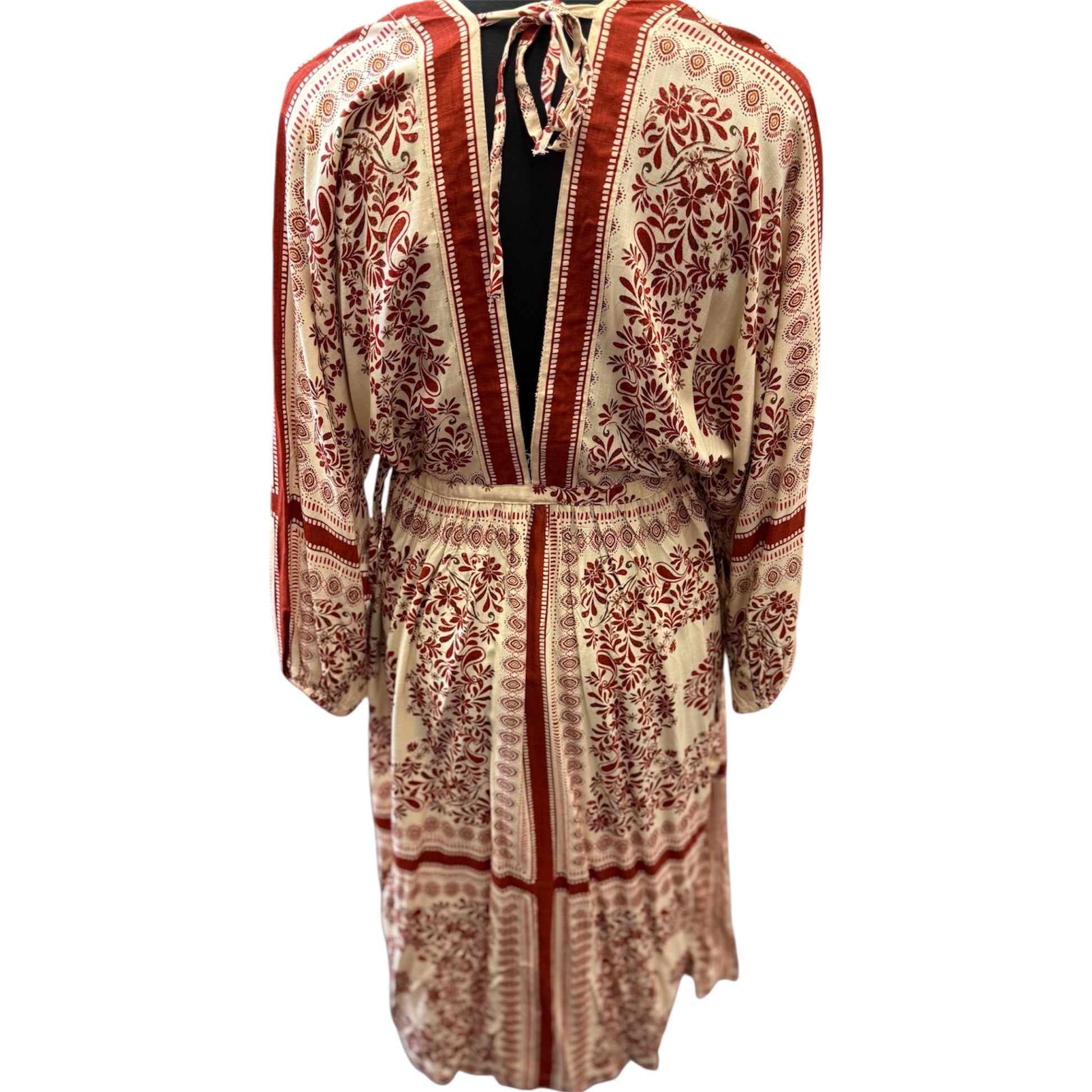 Fat Face long sleeved tie back dress