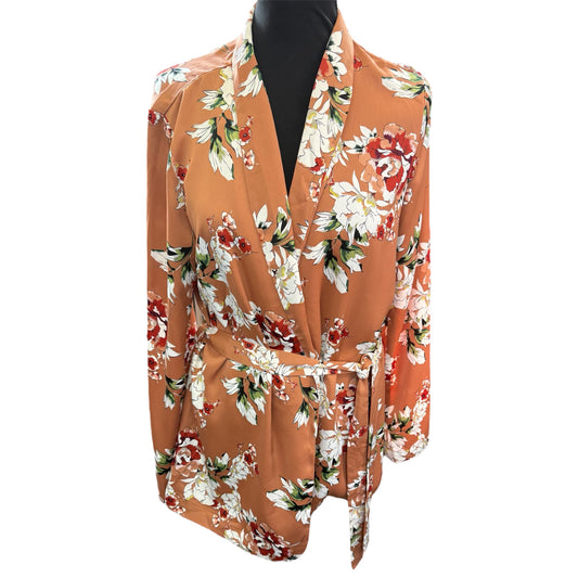 Carolina Bell floral wrap top