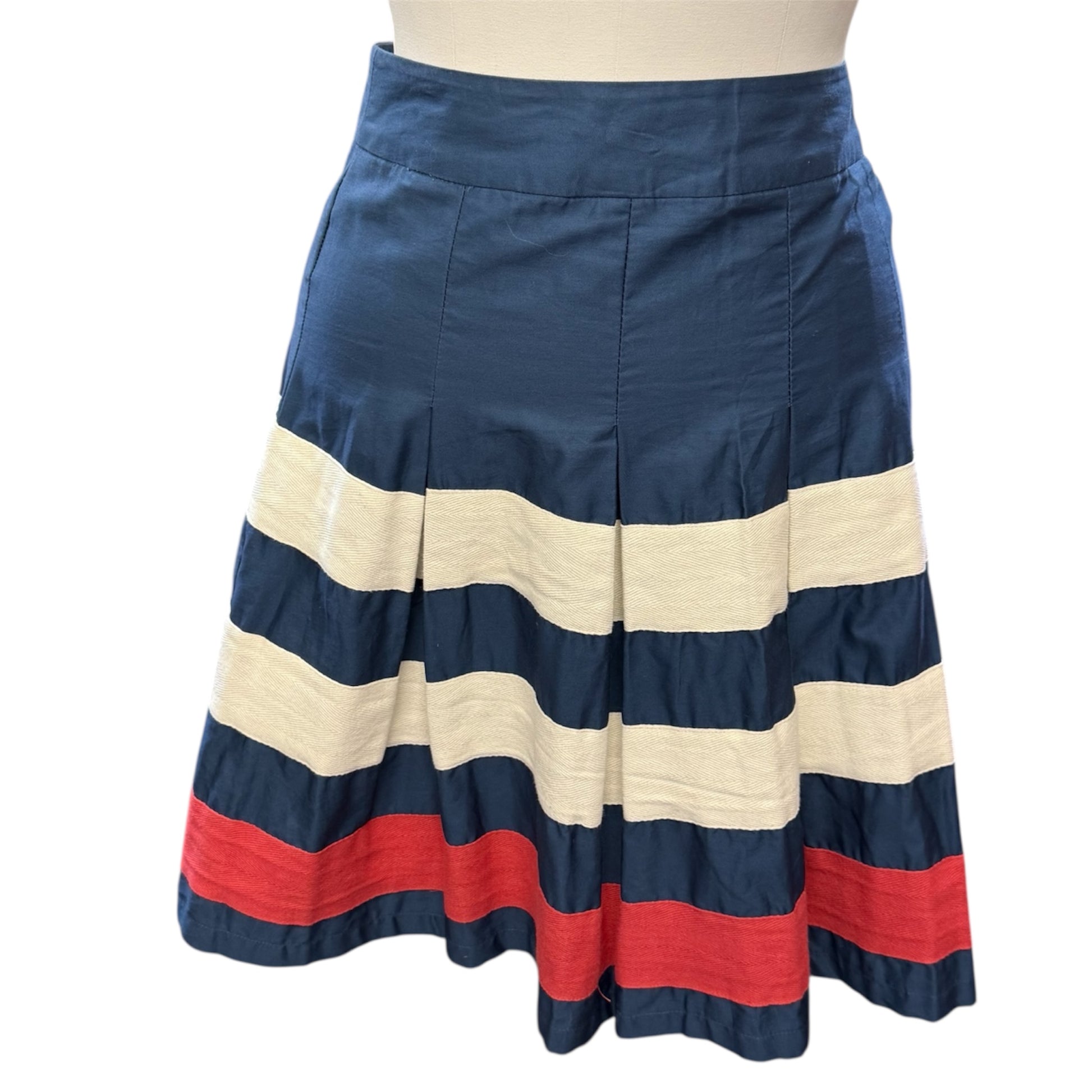 Joules stripe mini skirt