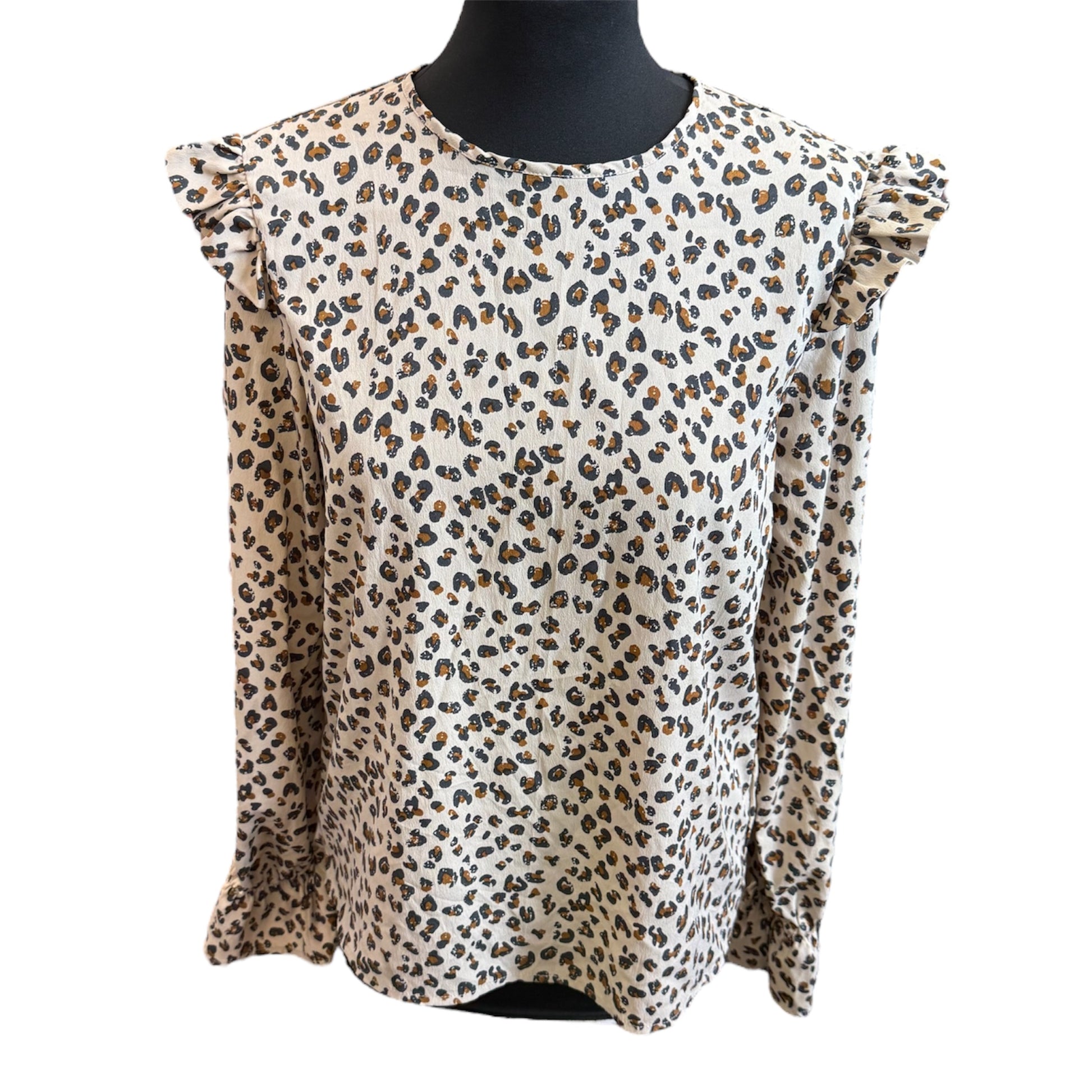 Boohoo animal print blouse