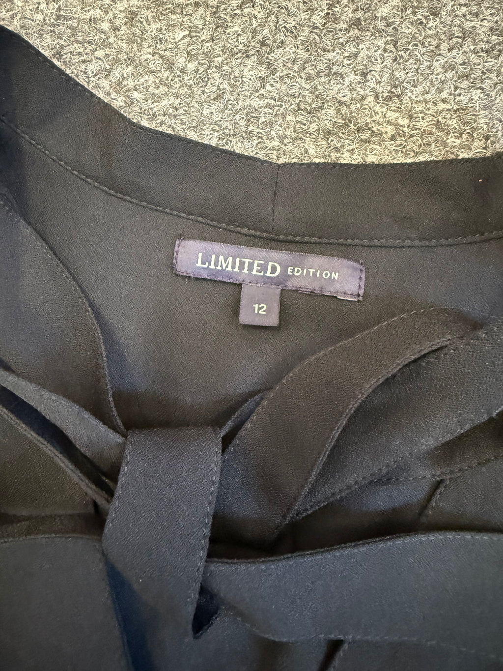 M&S black long sleeve playsuit