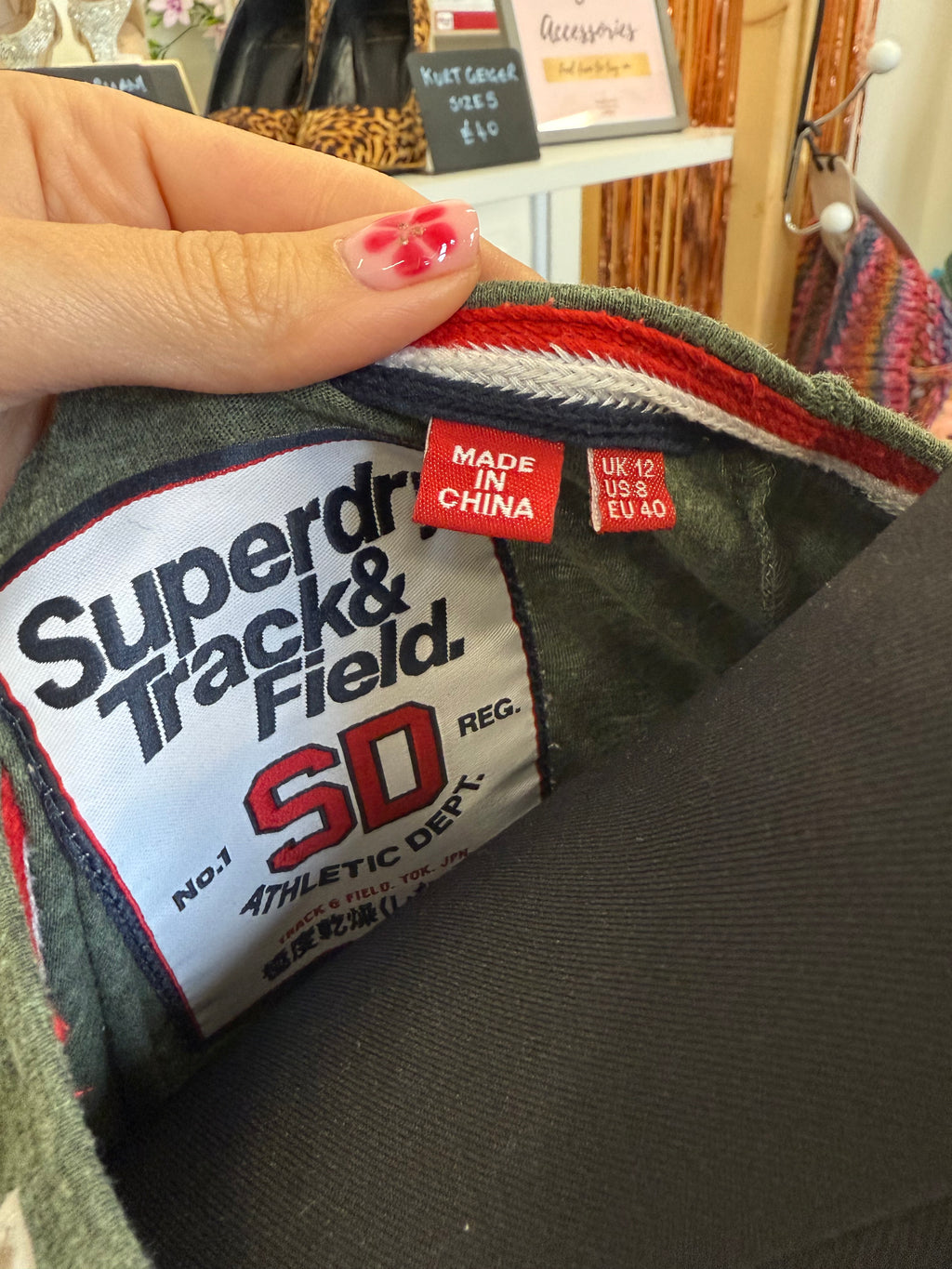 Superdry 3/4 sleeve logo T-shirt