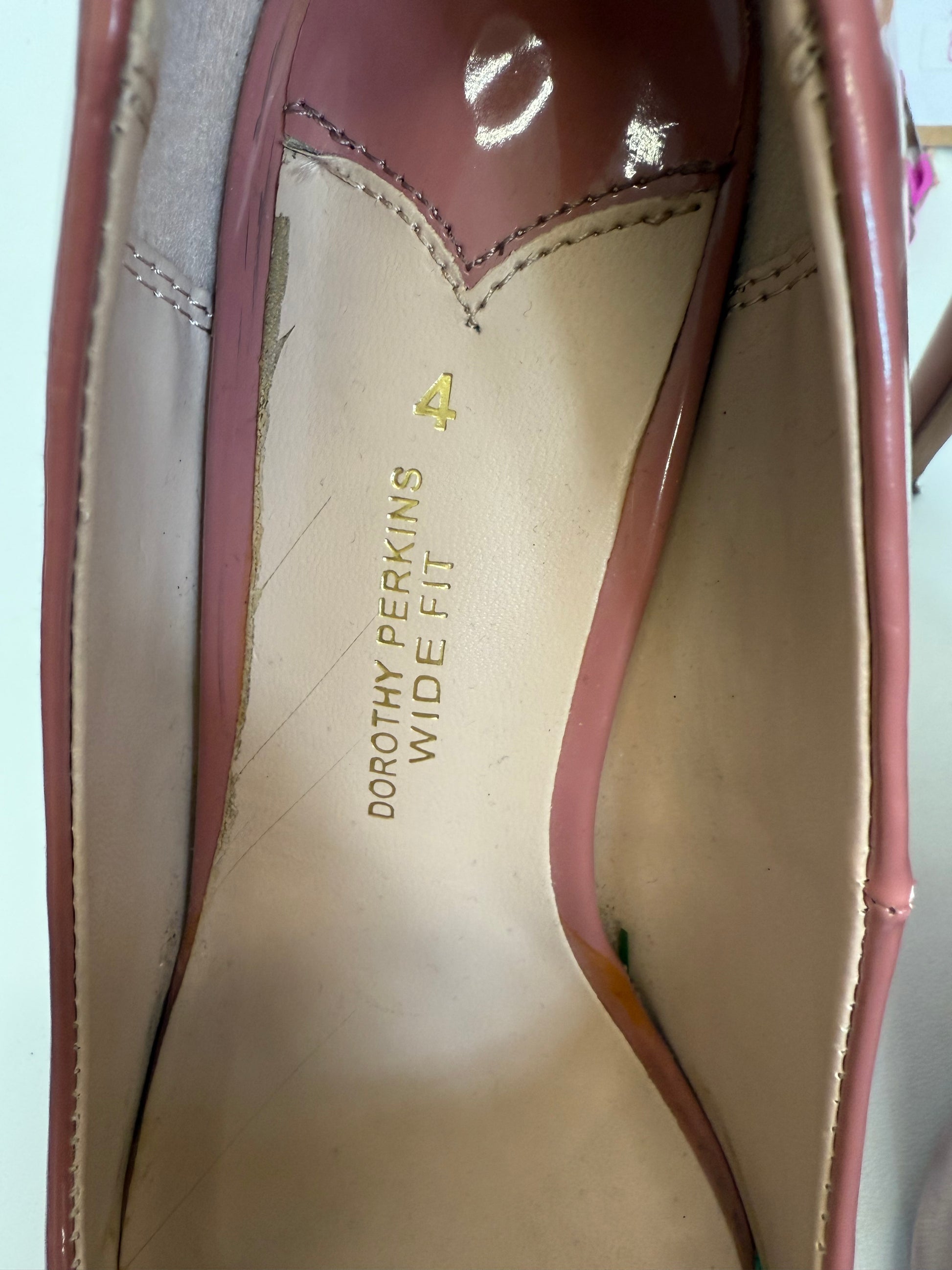 Dorothy Perkins pink patent heels