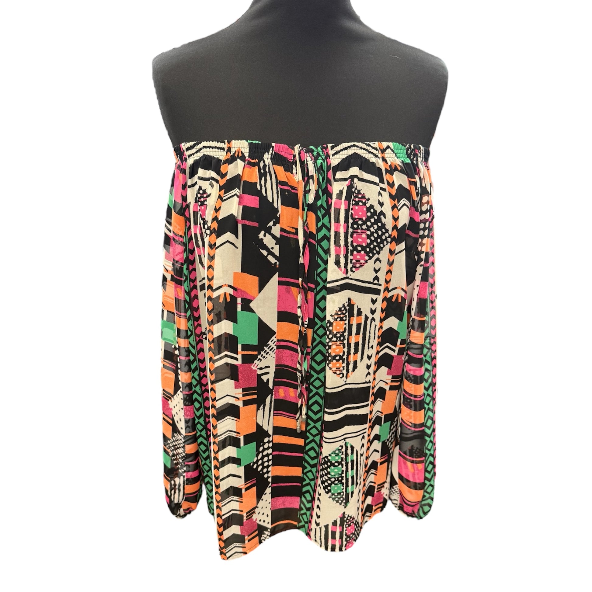 Next off the shoulder long sleeve multicolour top