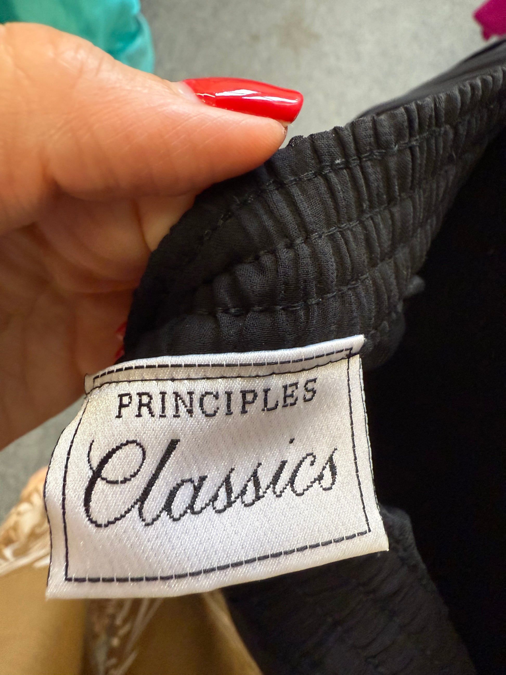 Principles Classics black pleat midi skirt