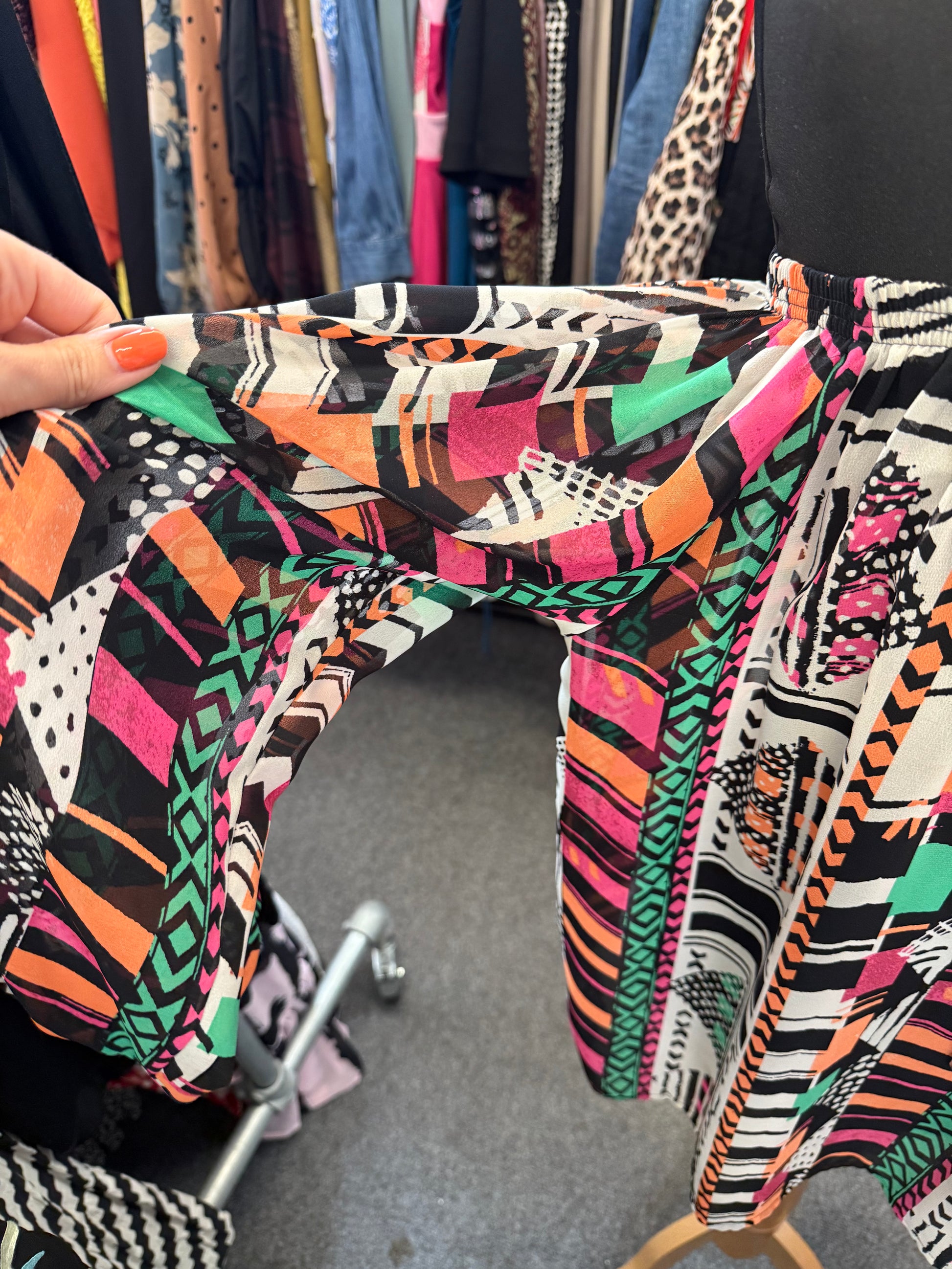 Next off the shoulder long sleeve multicolour top