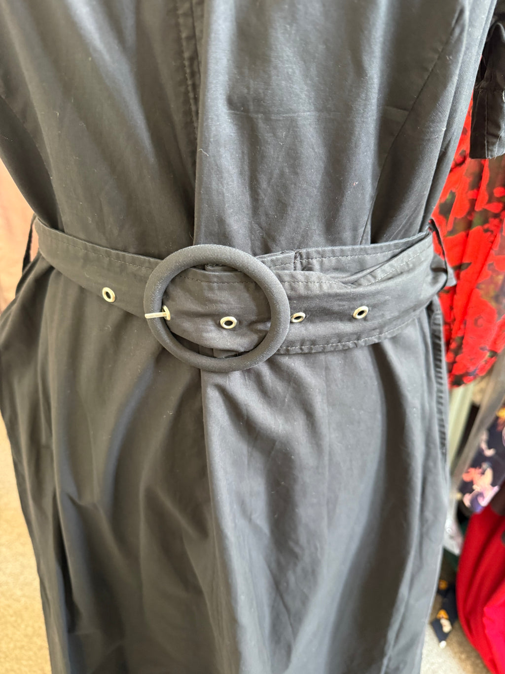 Warehouse belted midi dress