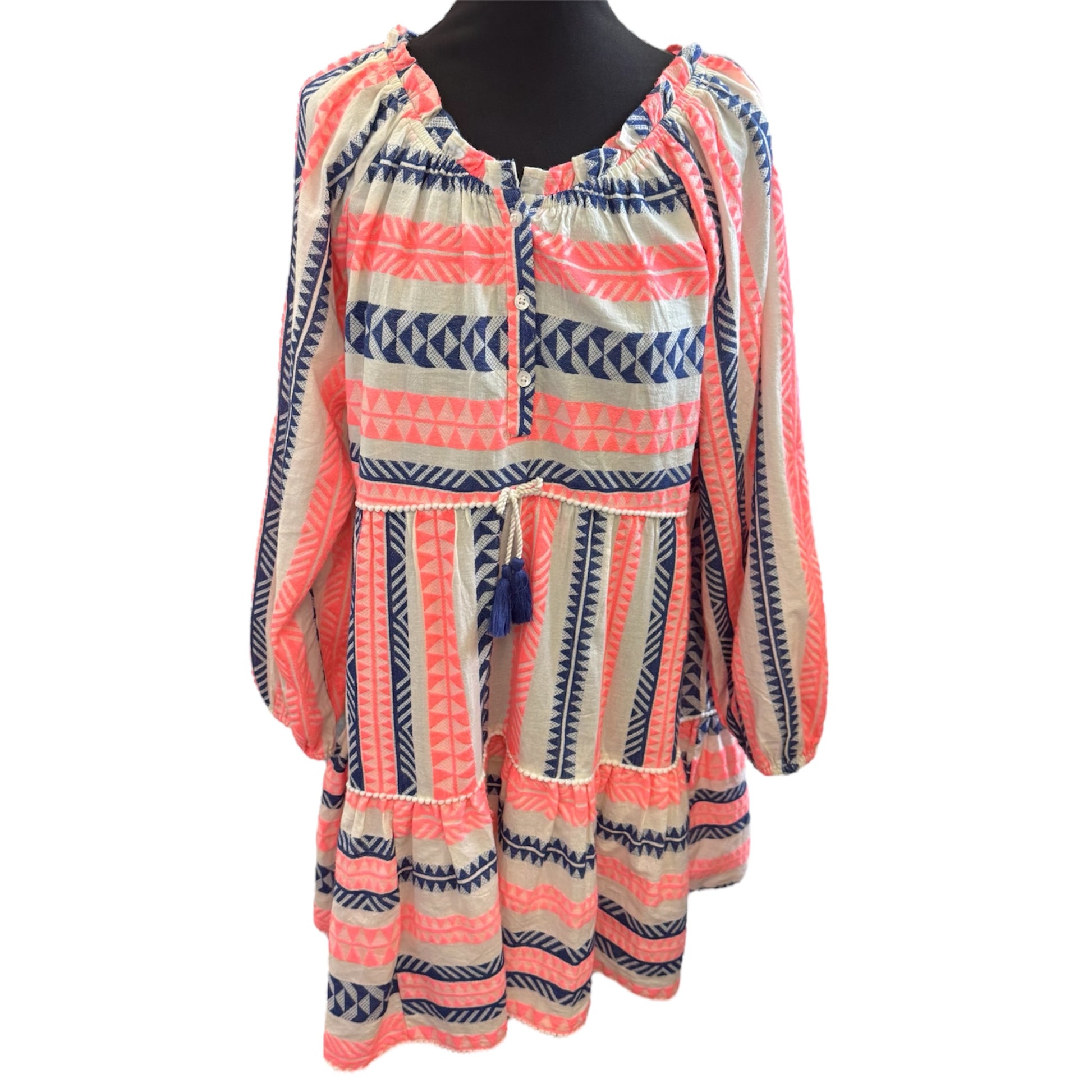 Next long sleeved jacquard beach dress