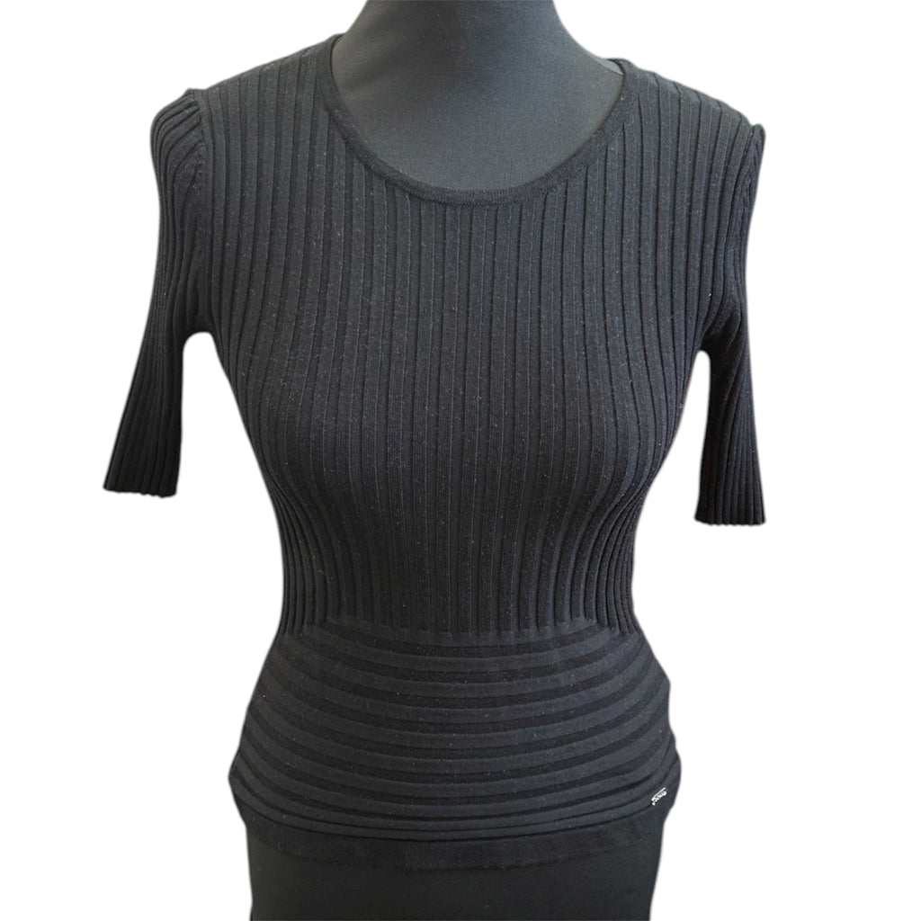 Guess ribbed short sleeve top