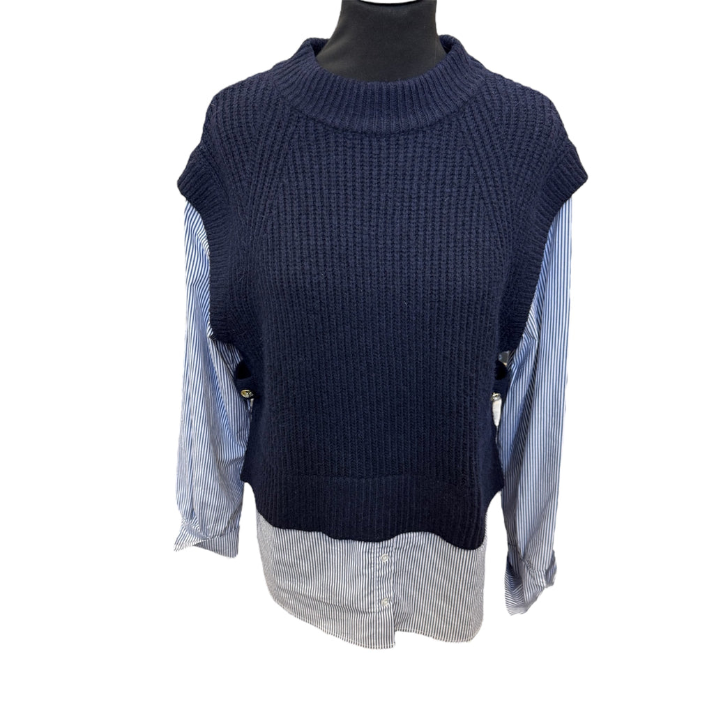 River Island all in one shirt and tank top