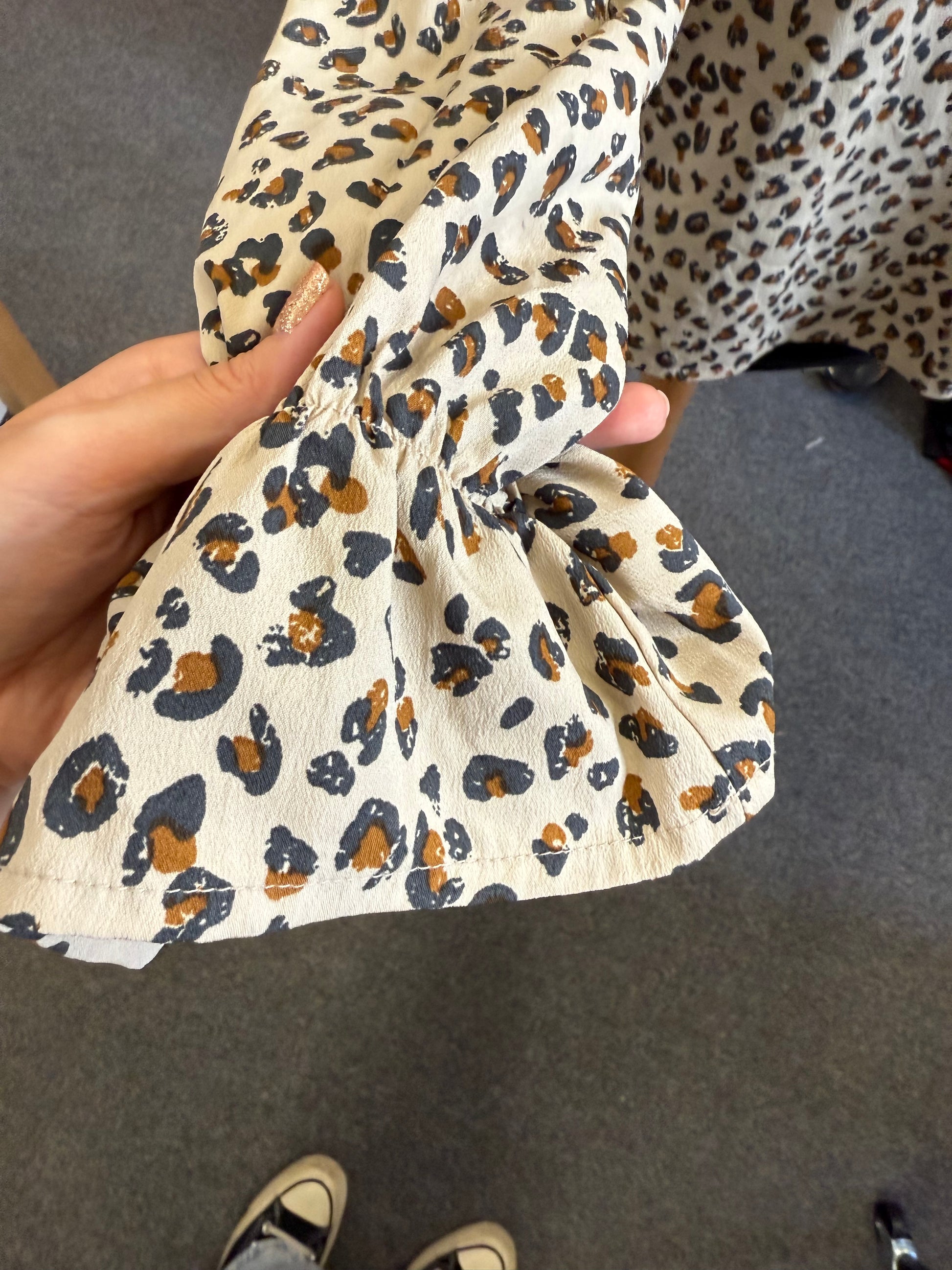 Boohoo animal print blouse