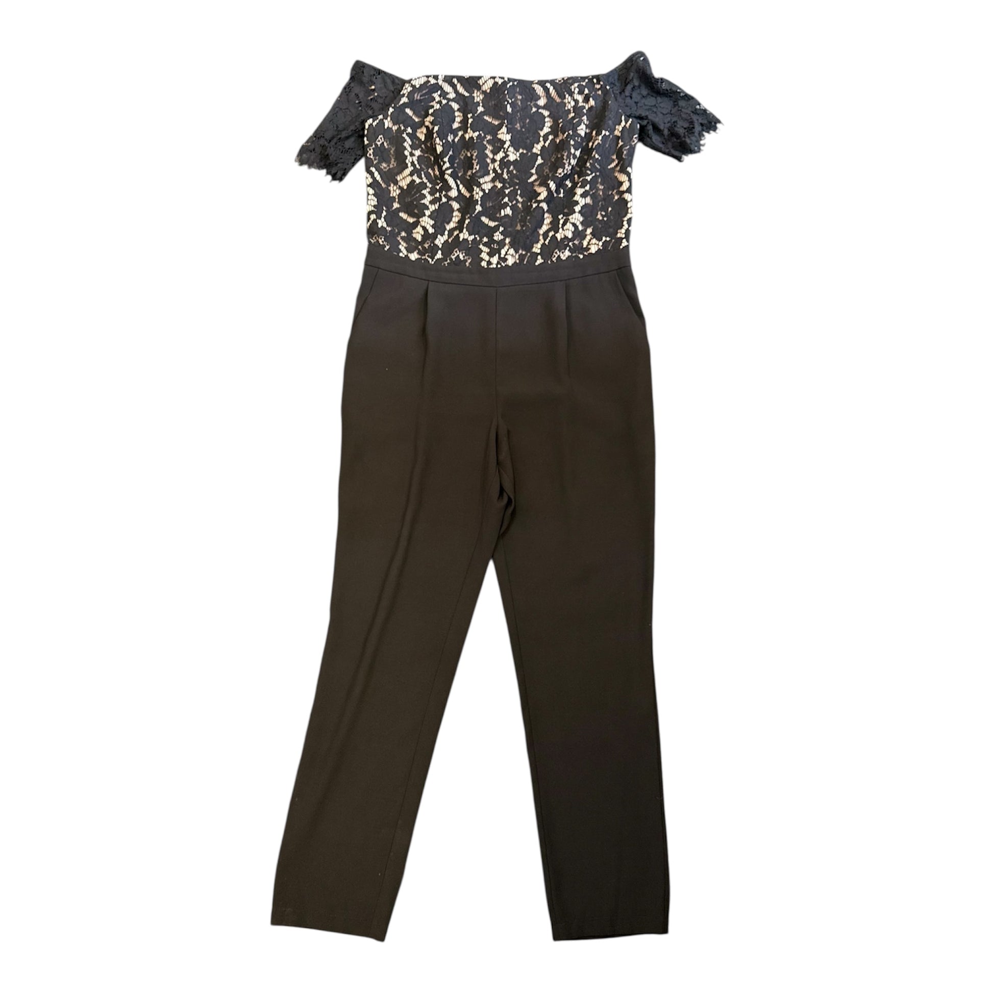 Next lace top off the shoulder tapered jumpsuit