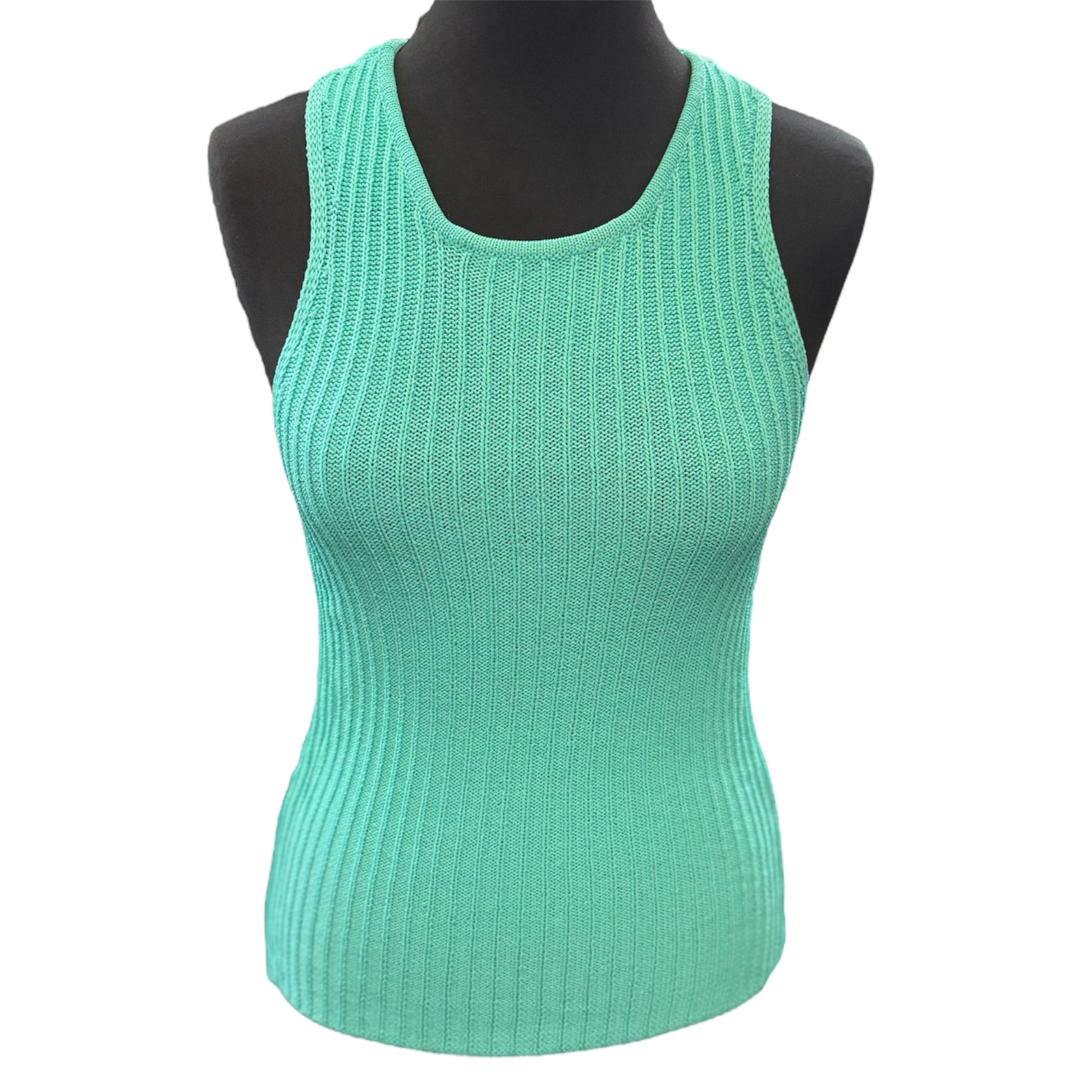 Warehouse teal knitted twist back top