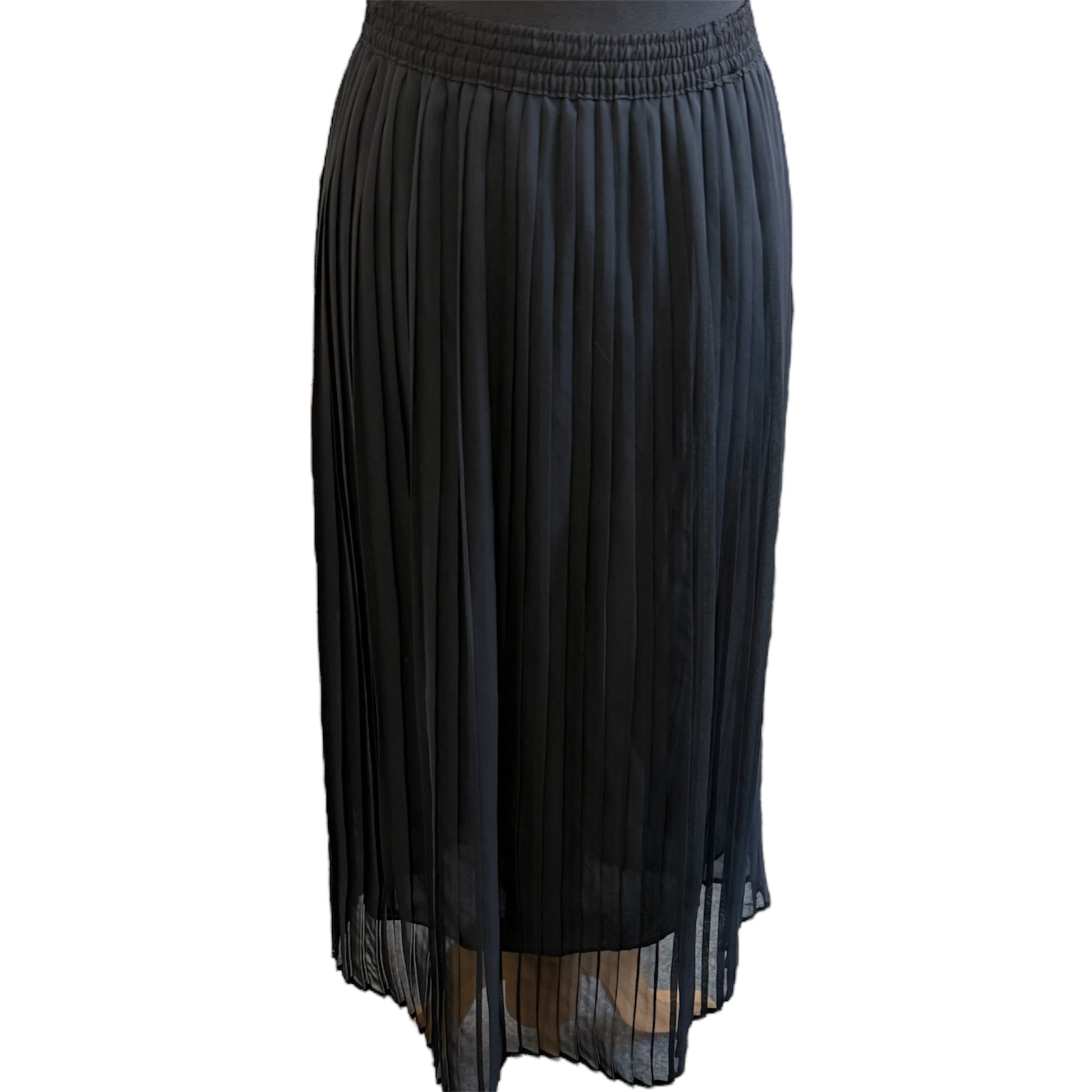 Principles Classics black pleat midi skirt