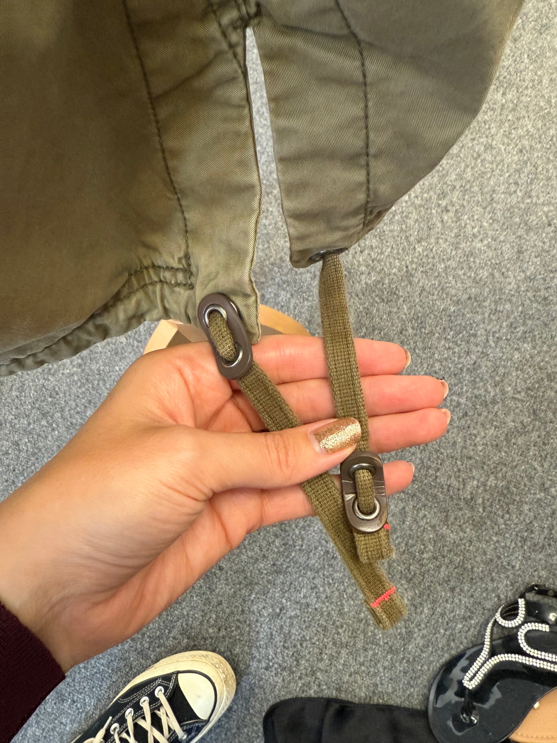 Superdry khaki hooded parka