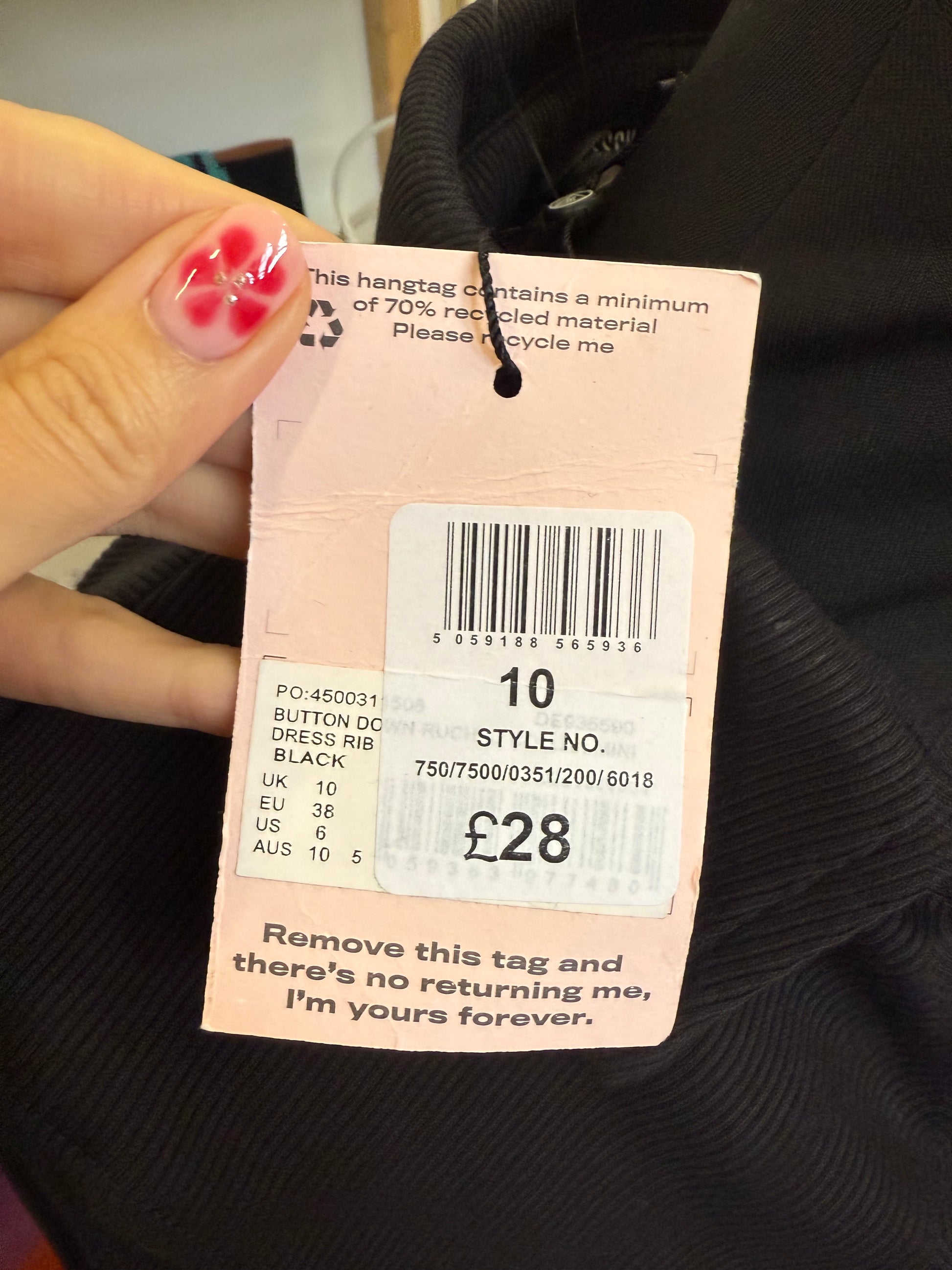 Missguided collared buttoned long sleeve mini dress