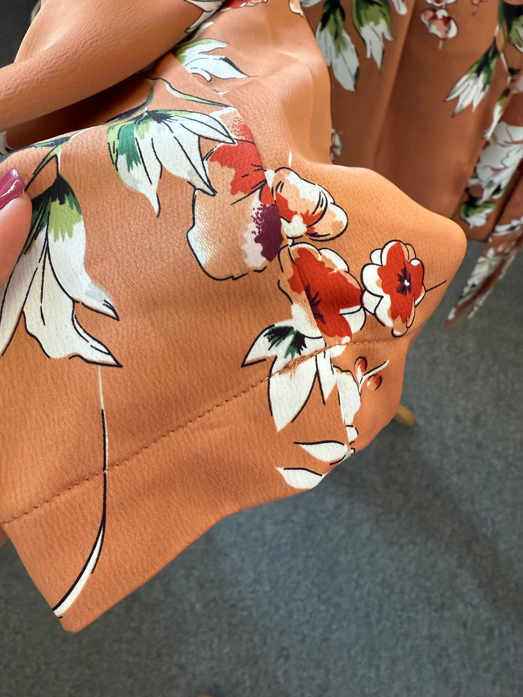 Carolina Bell floral wrap top