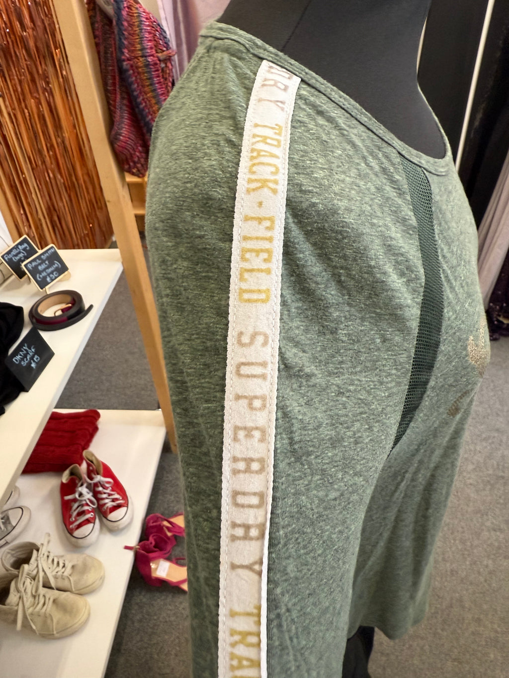 Superdry 3/4 sleeve logo T-shirt