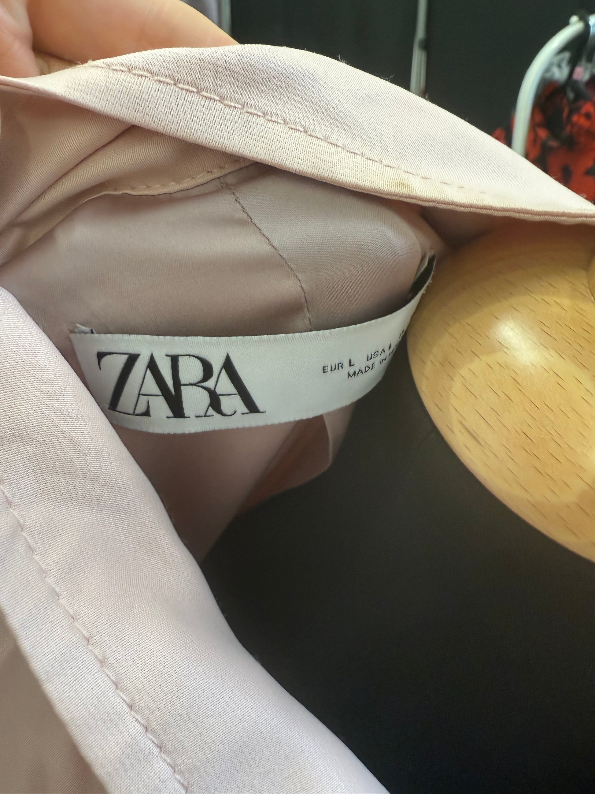 Zara pink cargo style bomber jacket