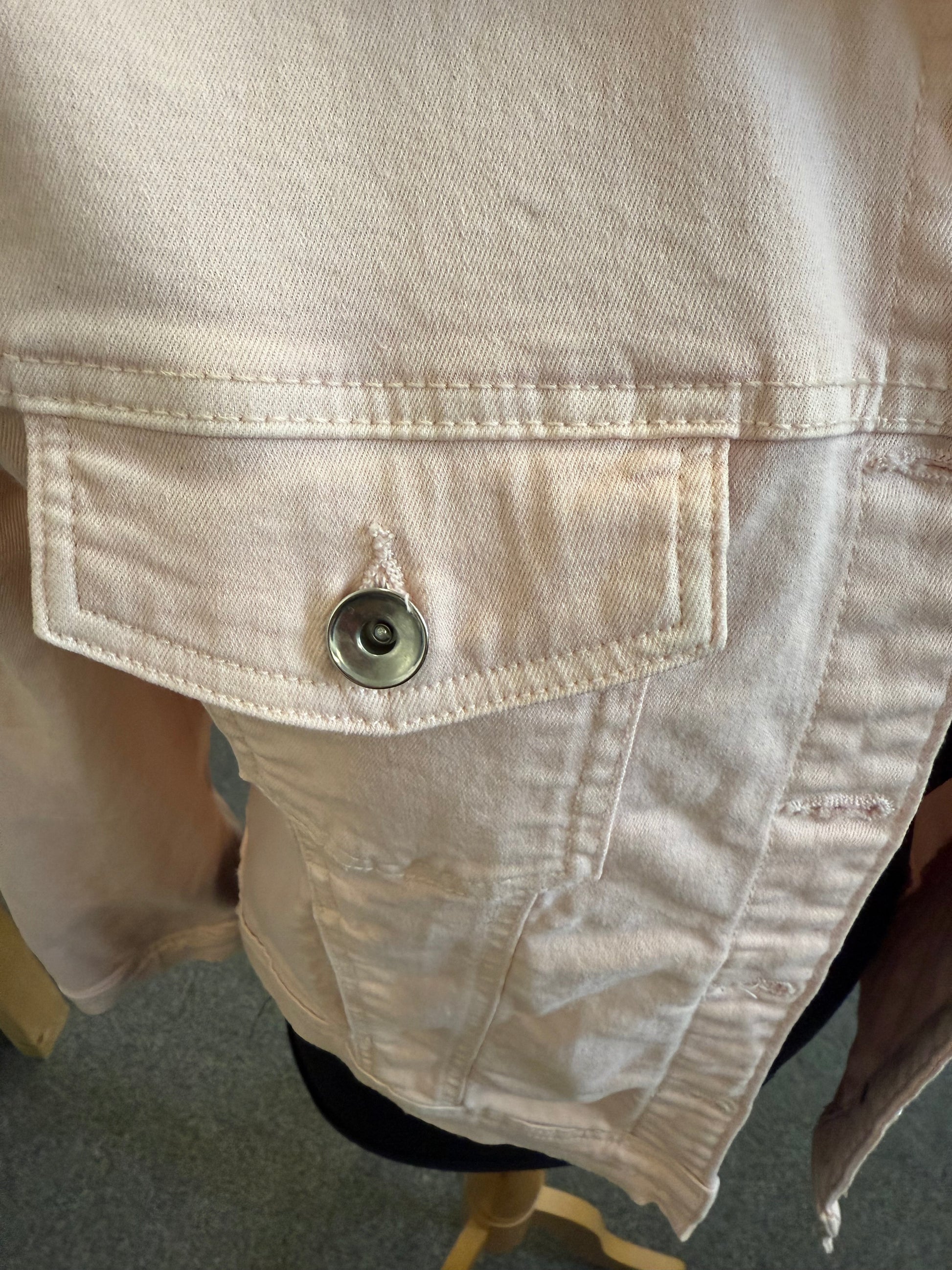 Samara Reya pale pink denim jacket