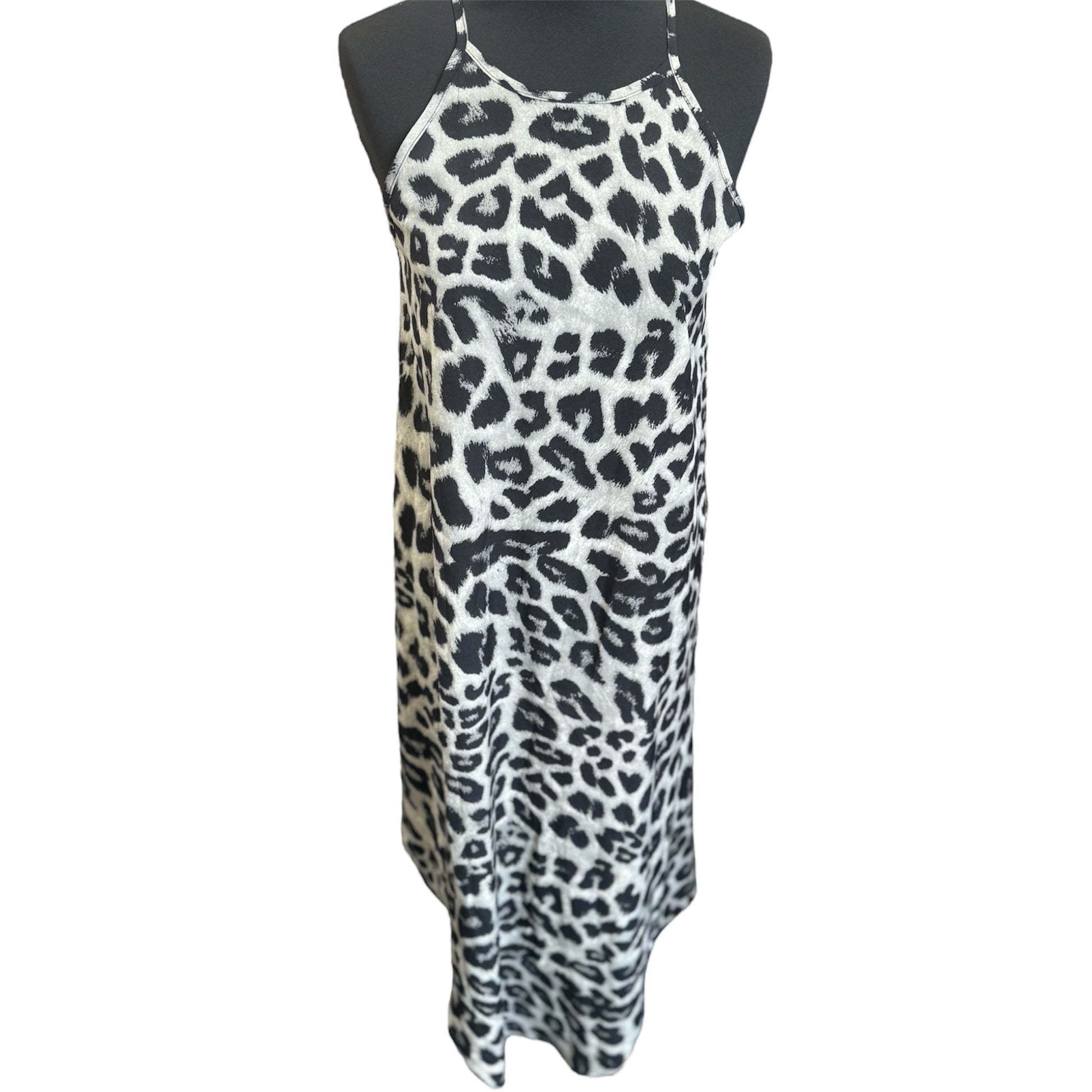 Vonda animal print strappy midi dress
