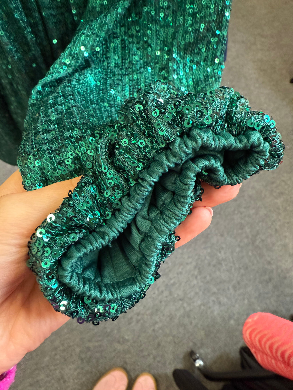 In the Style belted mini sequin dress