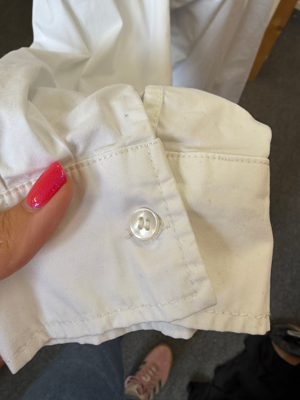 Zara longline oversize white shirt