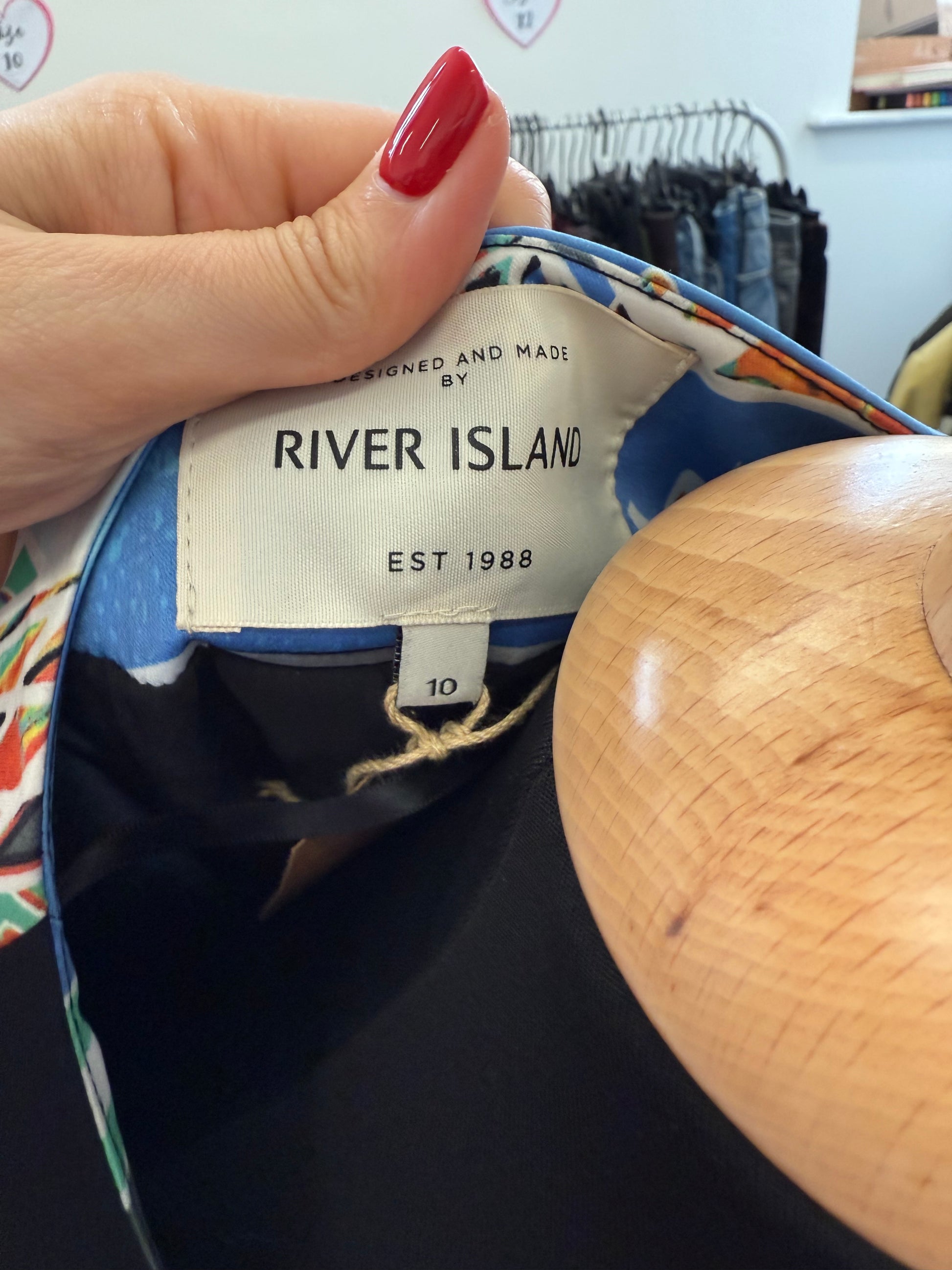 River Island collarless multi colour jacket