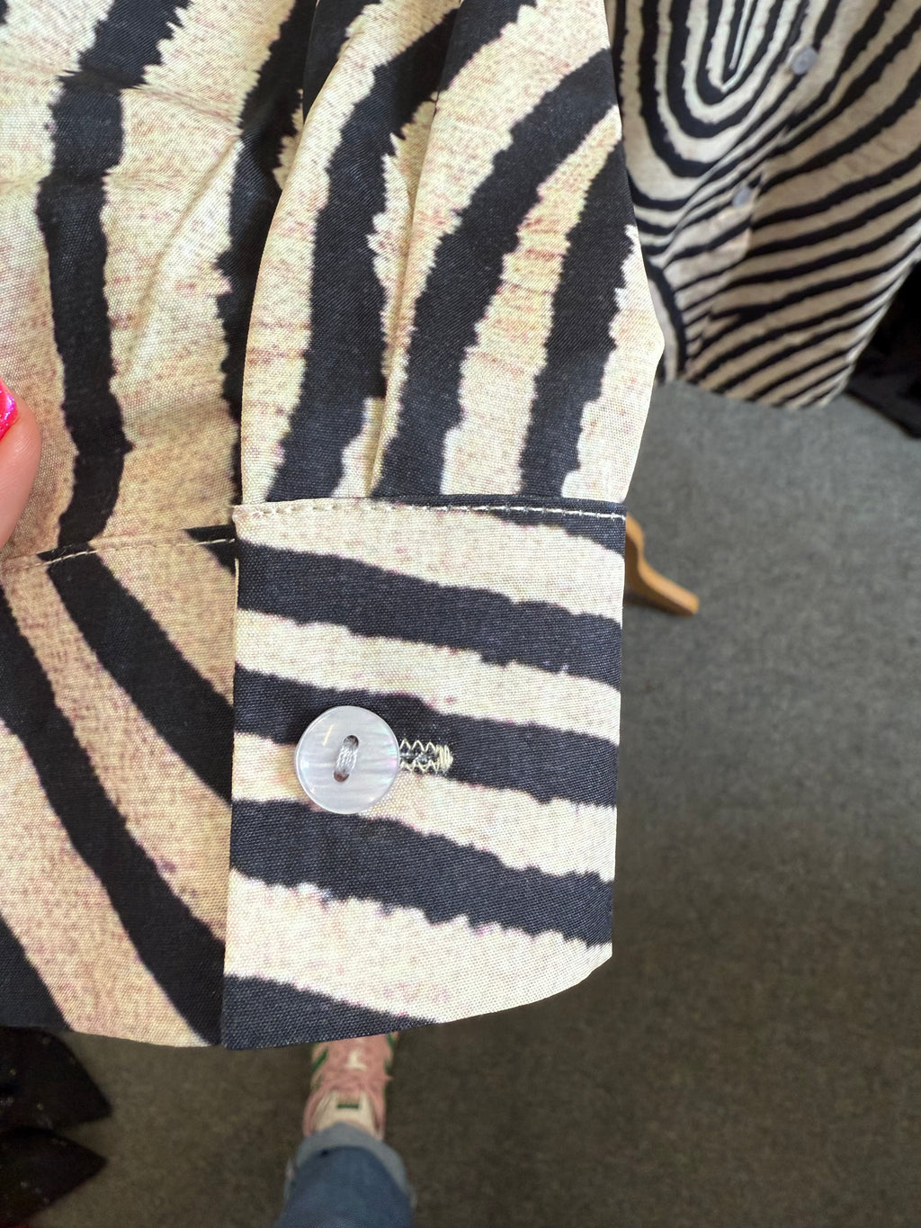 Animal print oversize shirt