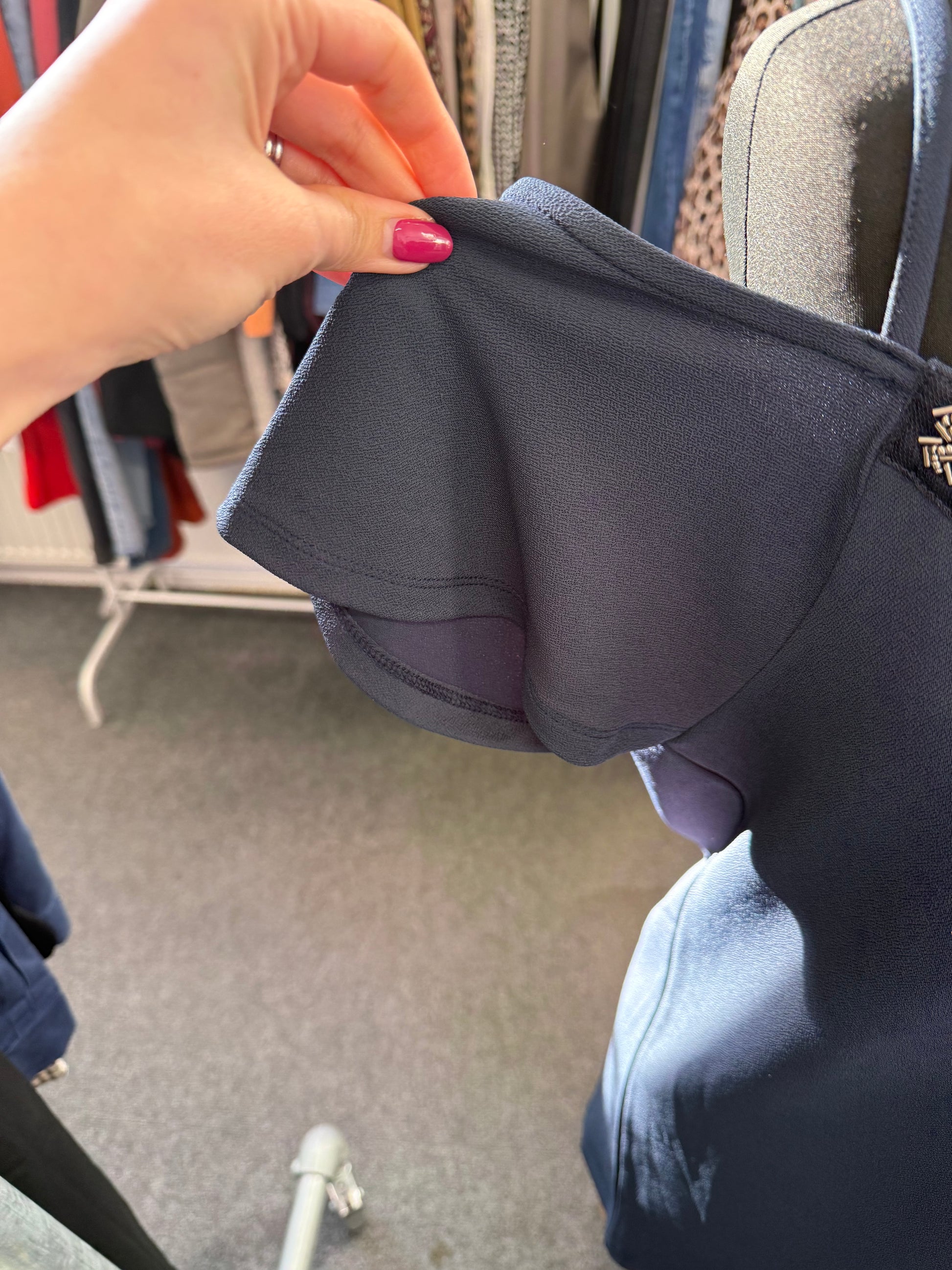Next cold shoulder bead detail top