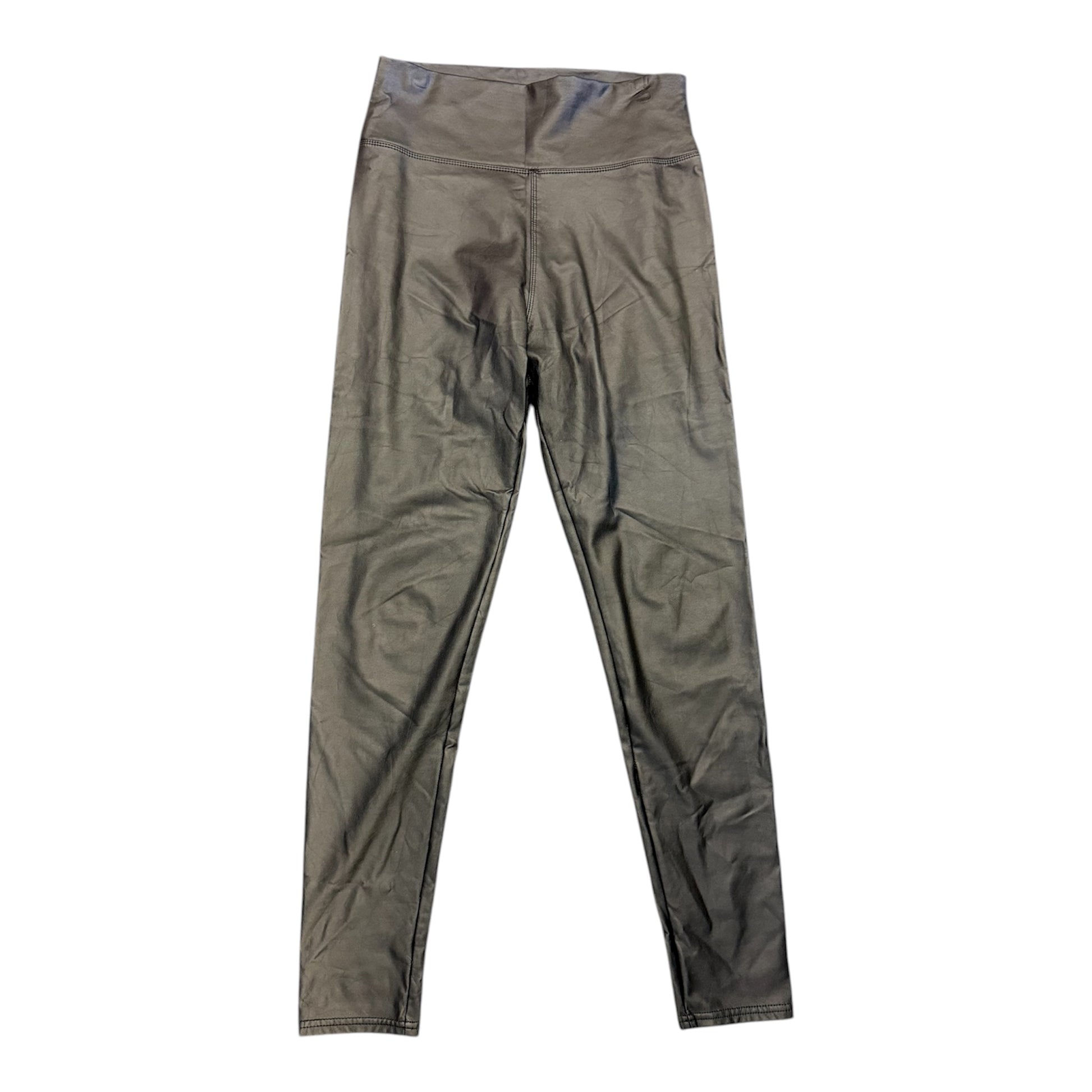 Leather look high waist leggings