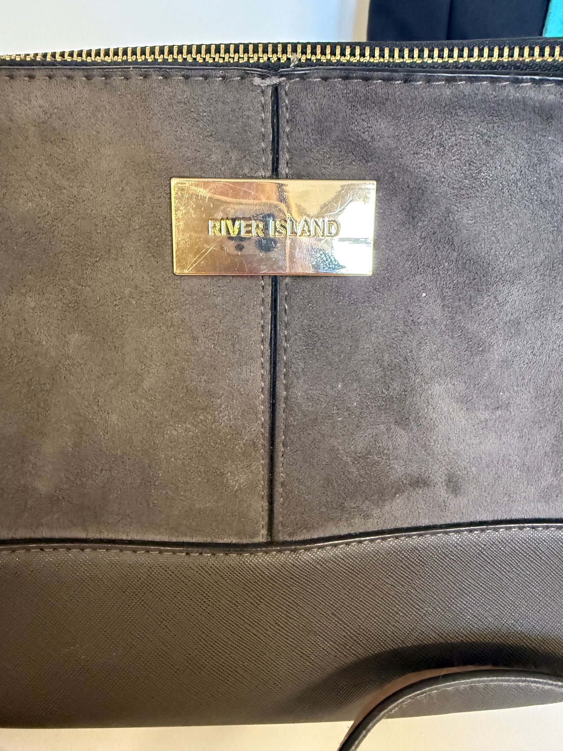 River Island grey tassel bag