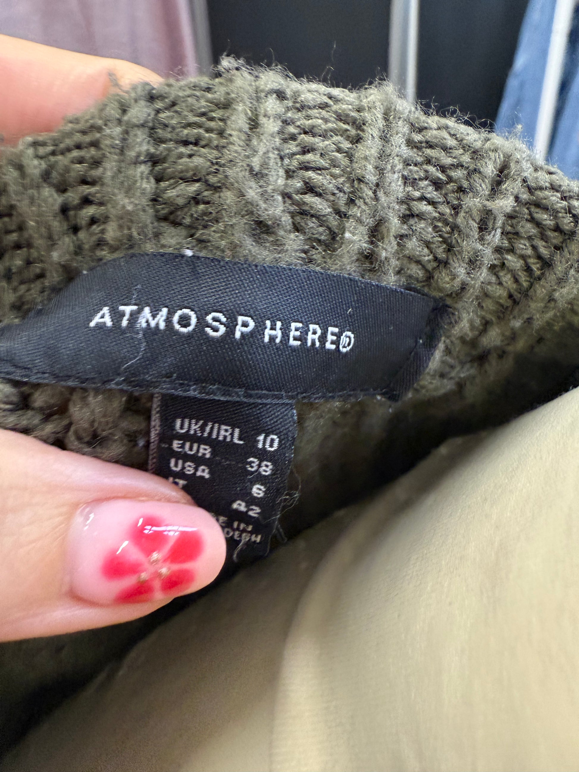 Primark khaki knit jumper