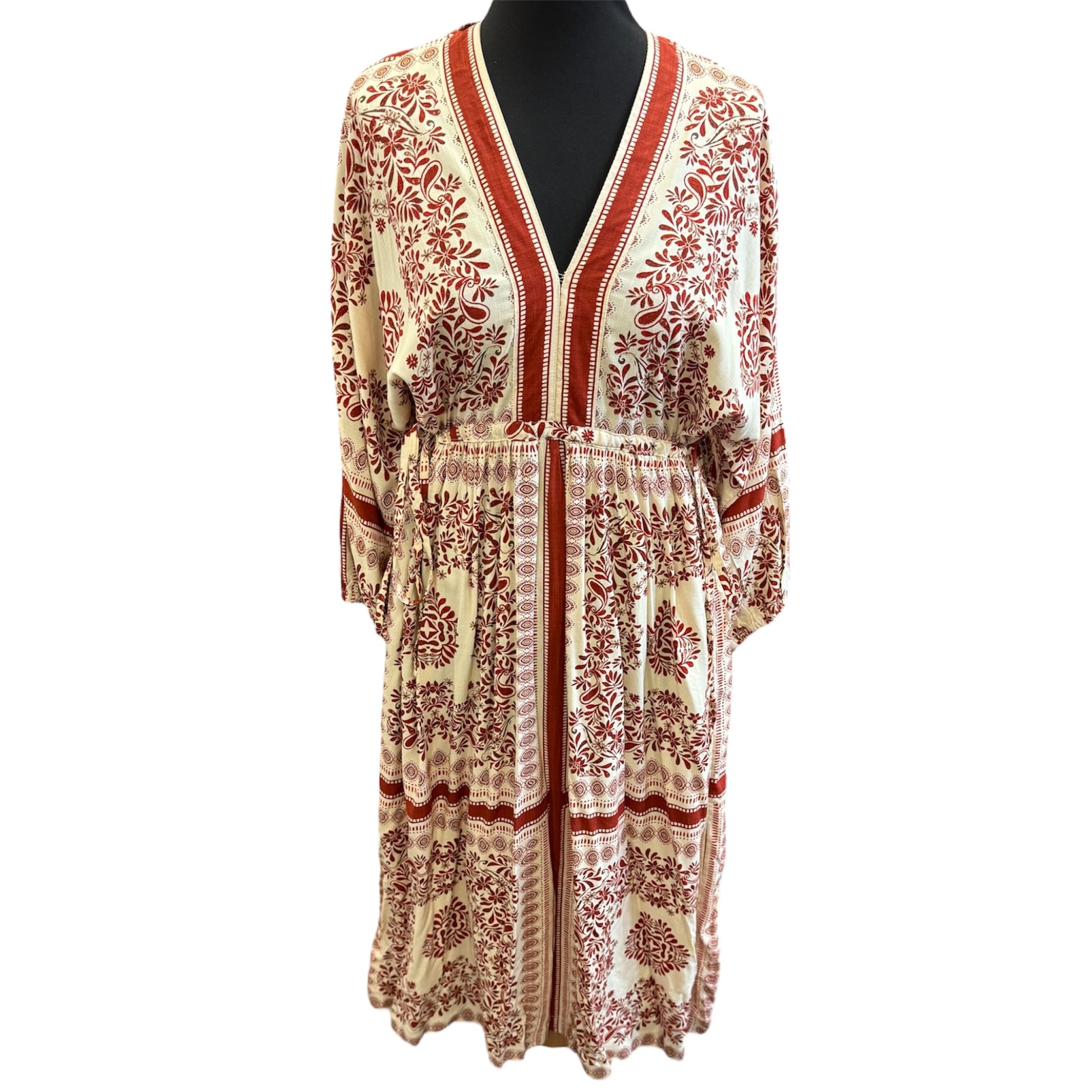 Fat Face long sleeved tie back dress