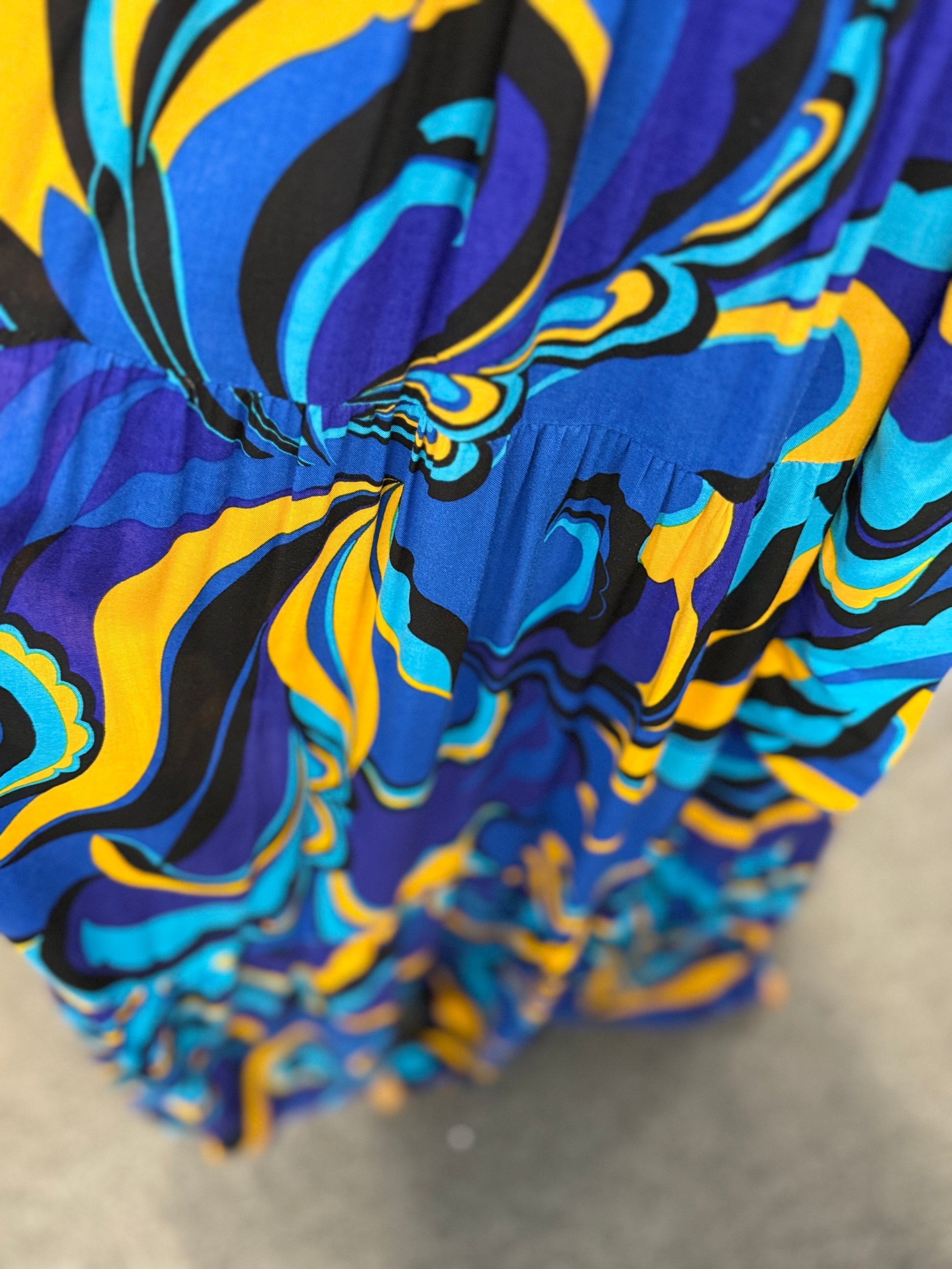 Roman high neck maxi dress