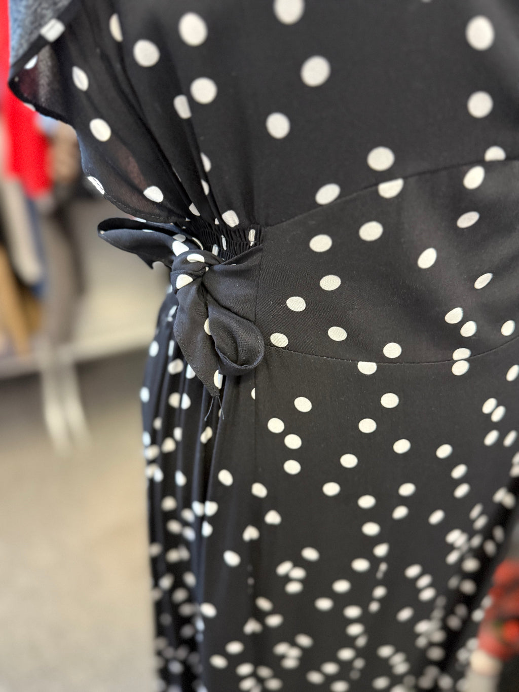 M&Co polka dot maxi dress