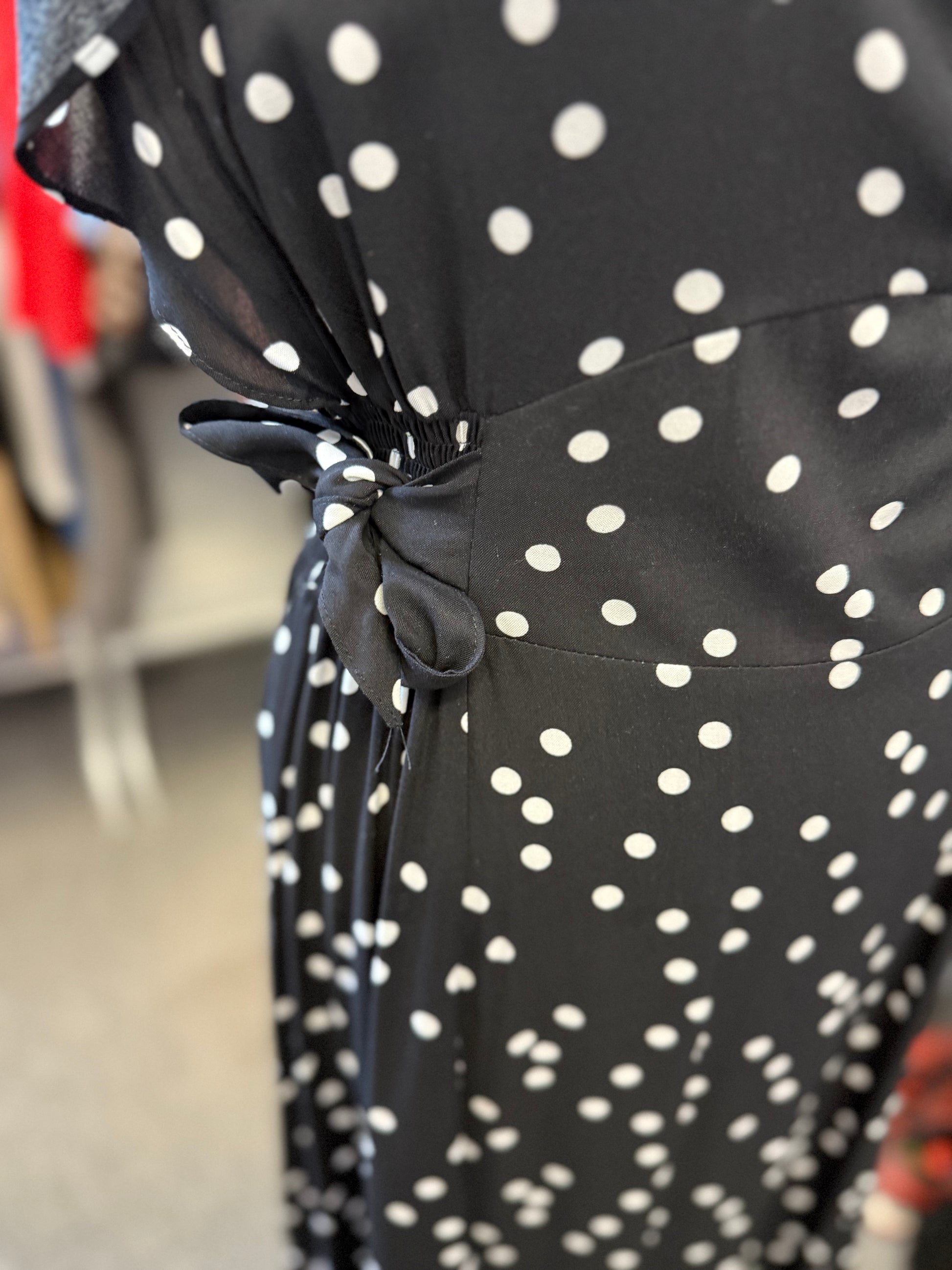 M&Co polka dot maxi dress