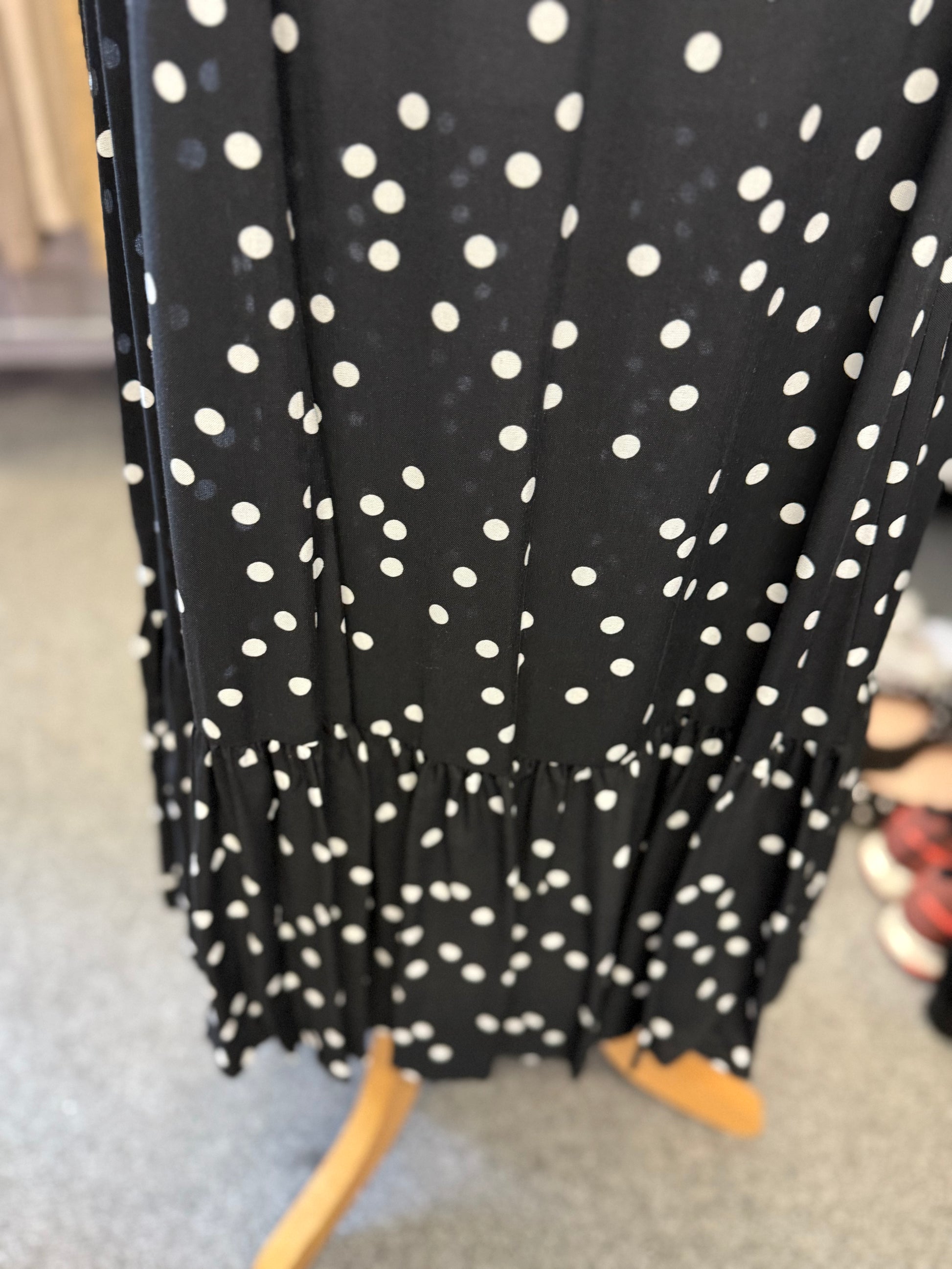 M&Co polka dot maxi dress