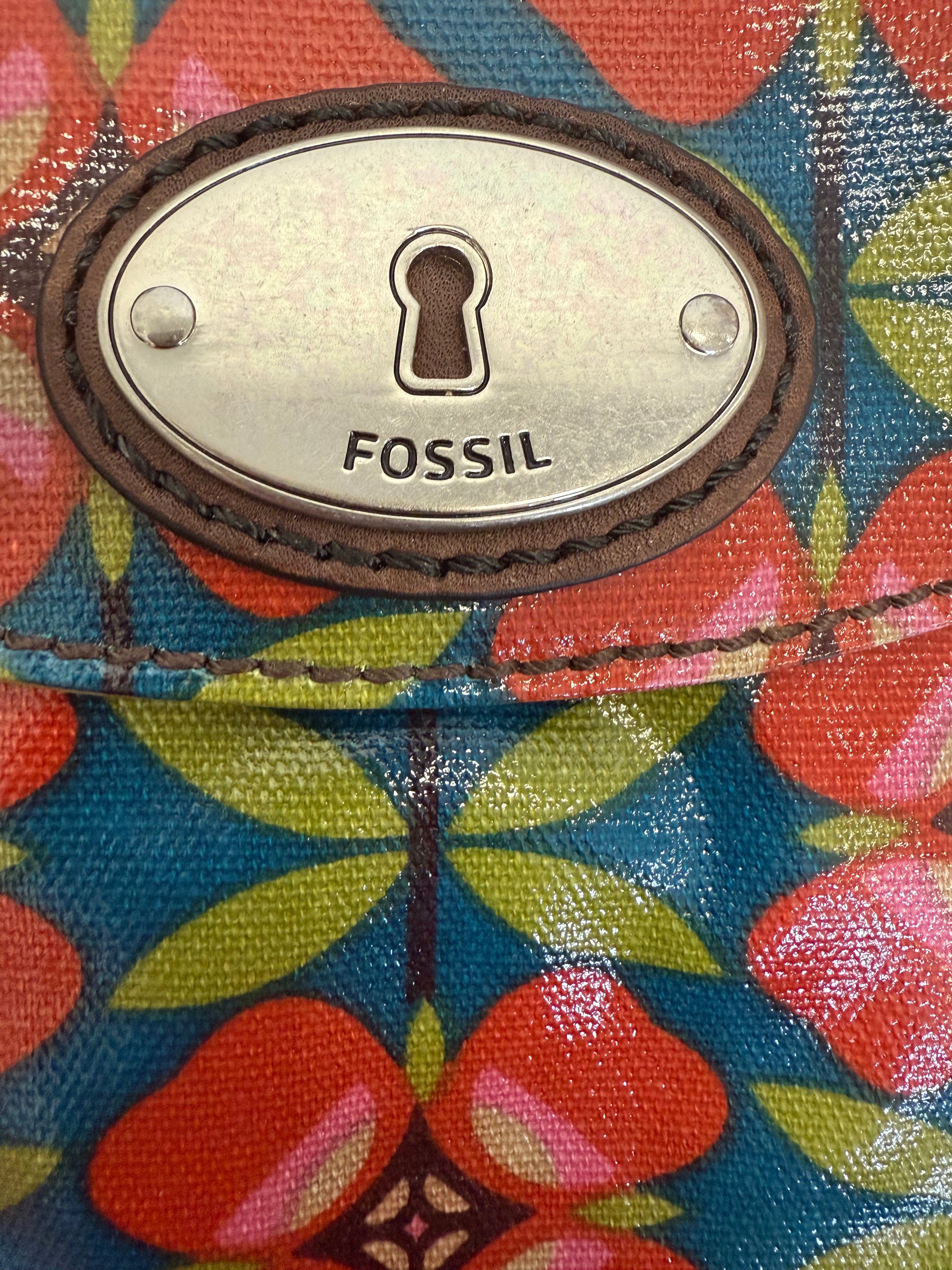 Fossil flower print crossbody bag