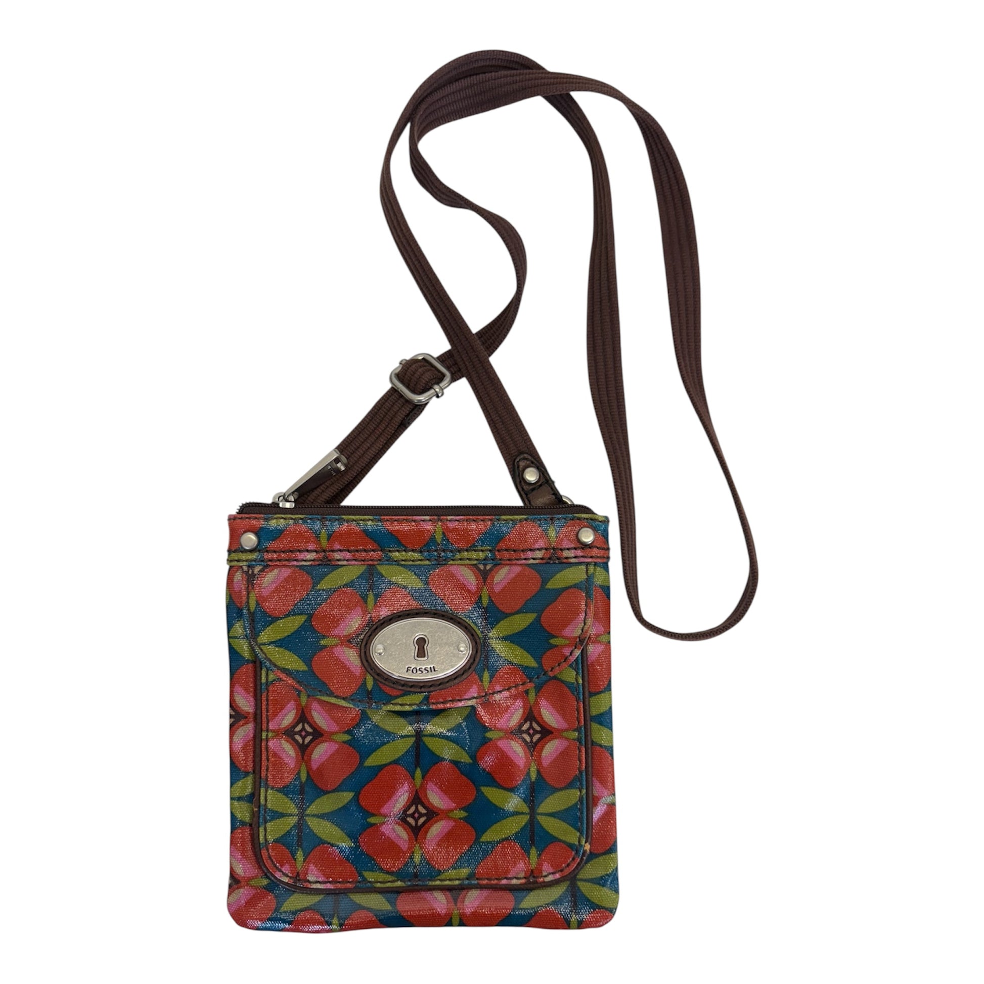 Fossil flower print crossbody bag