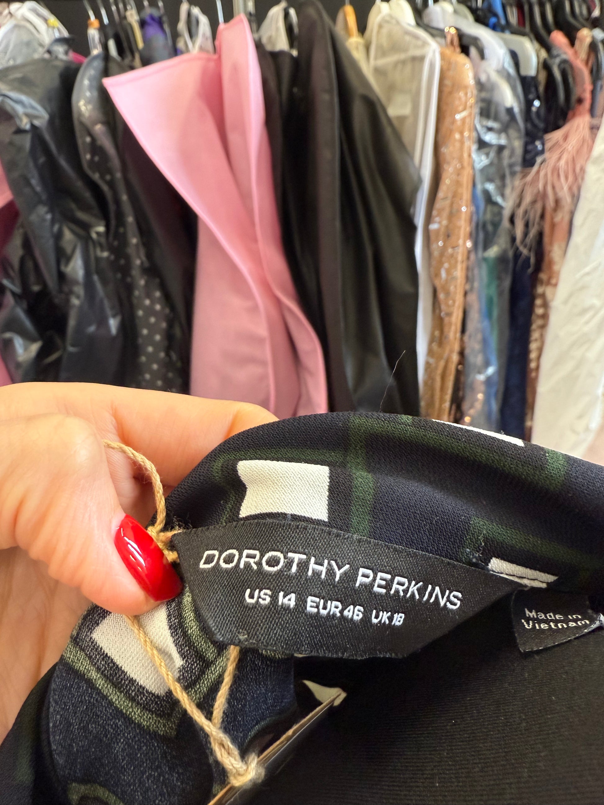 Dorothy Perkins 3/4 sleeve geometric dress