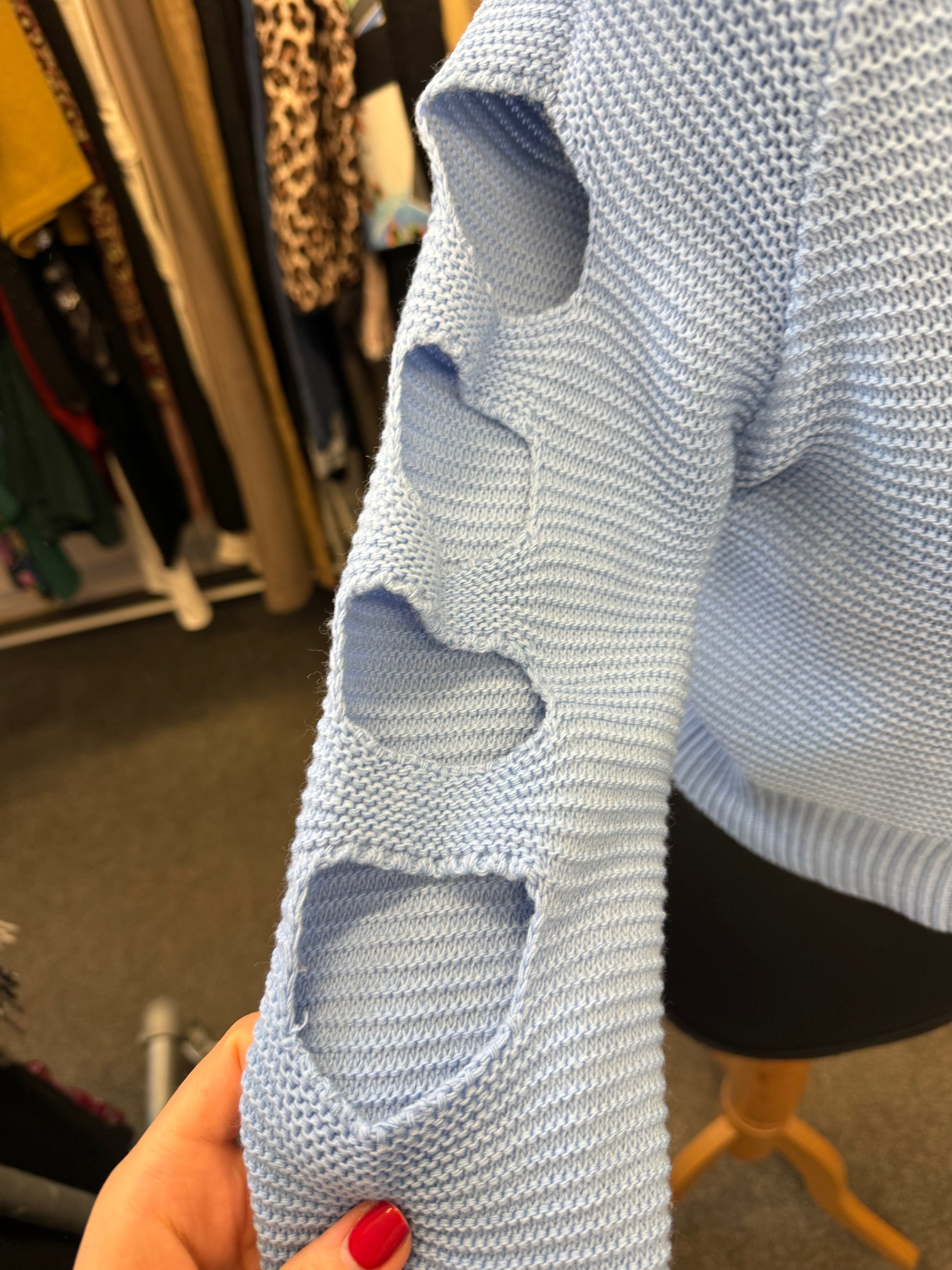 Primark crop hole detail jumper