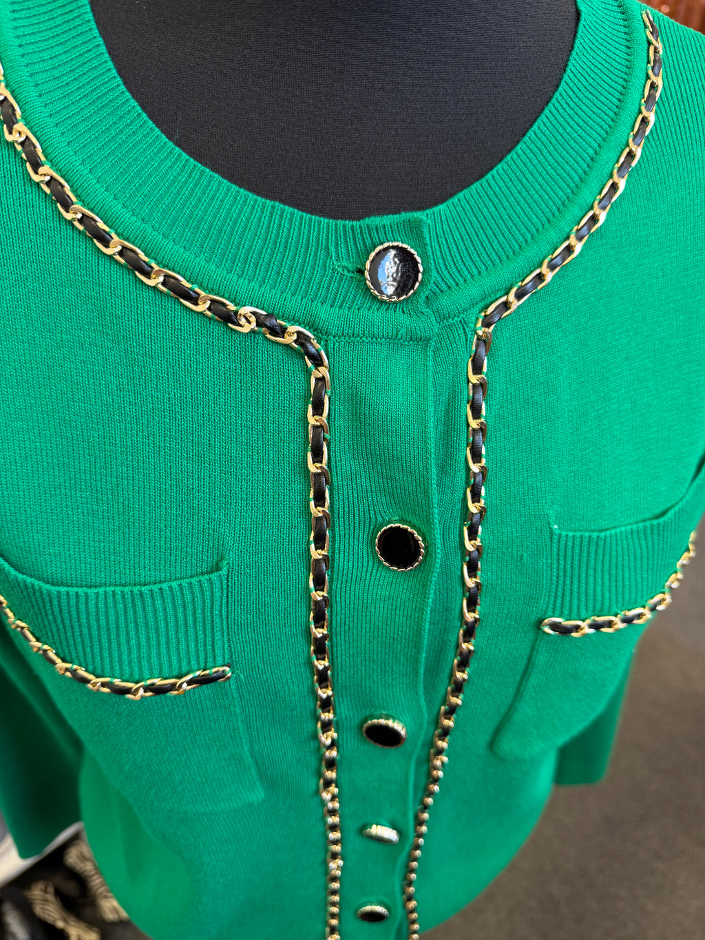 New look chain detail cardigan